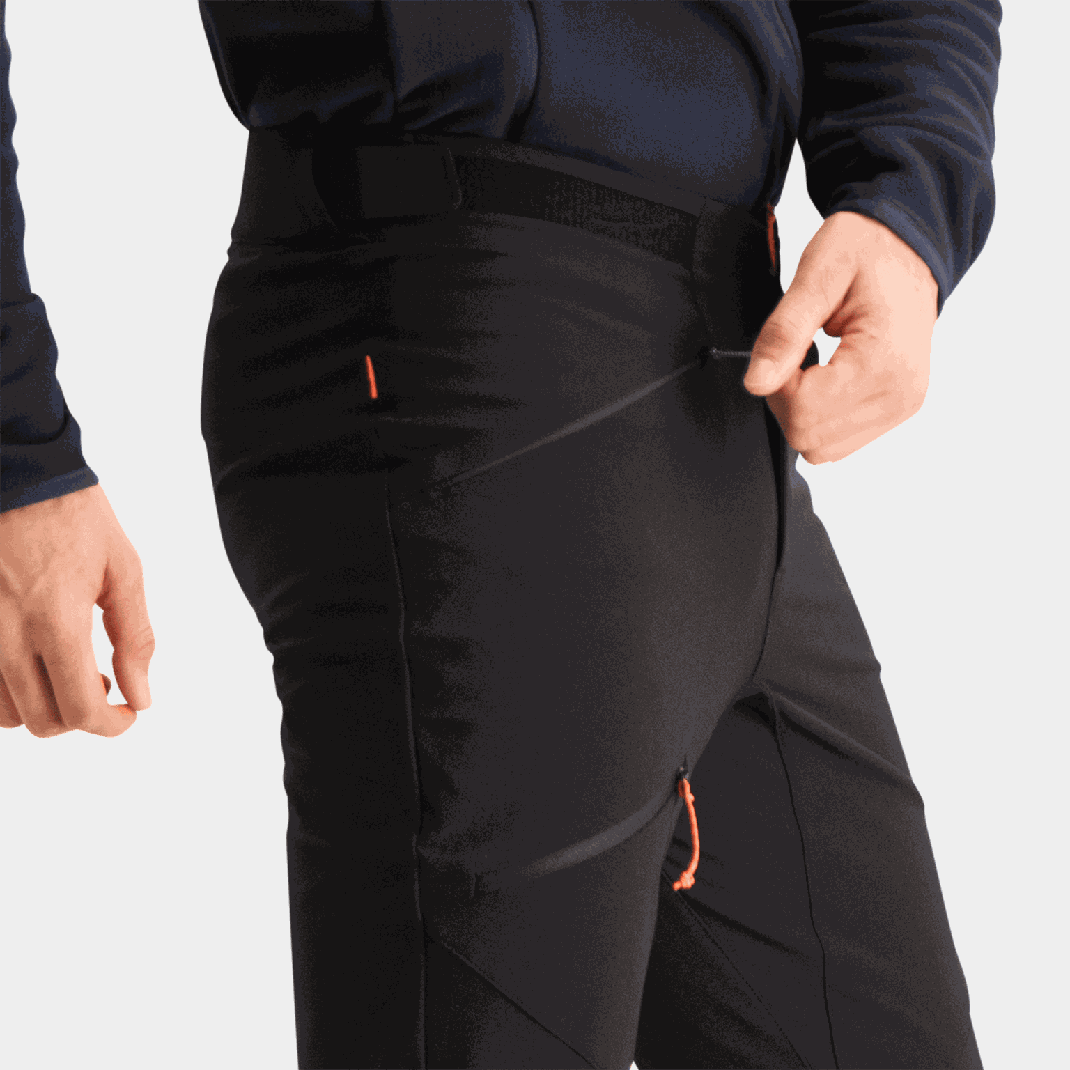 Spodnie Taiss SO, spodnie softshell – czarne