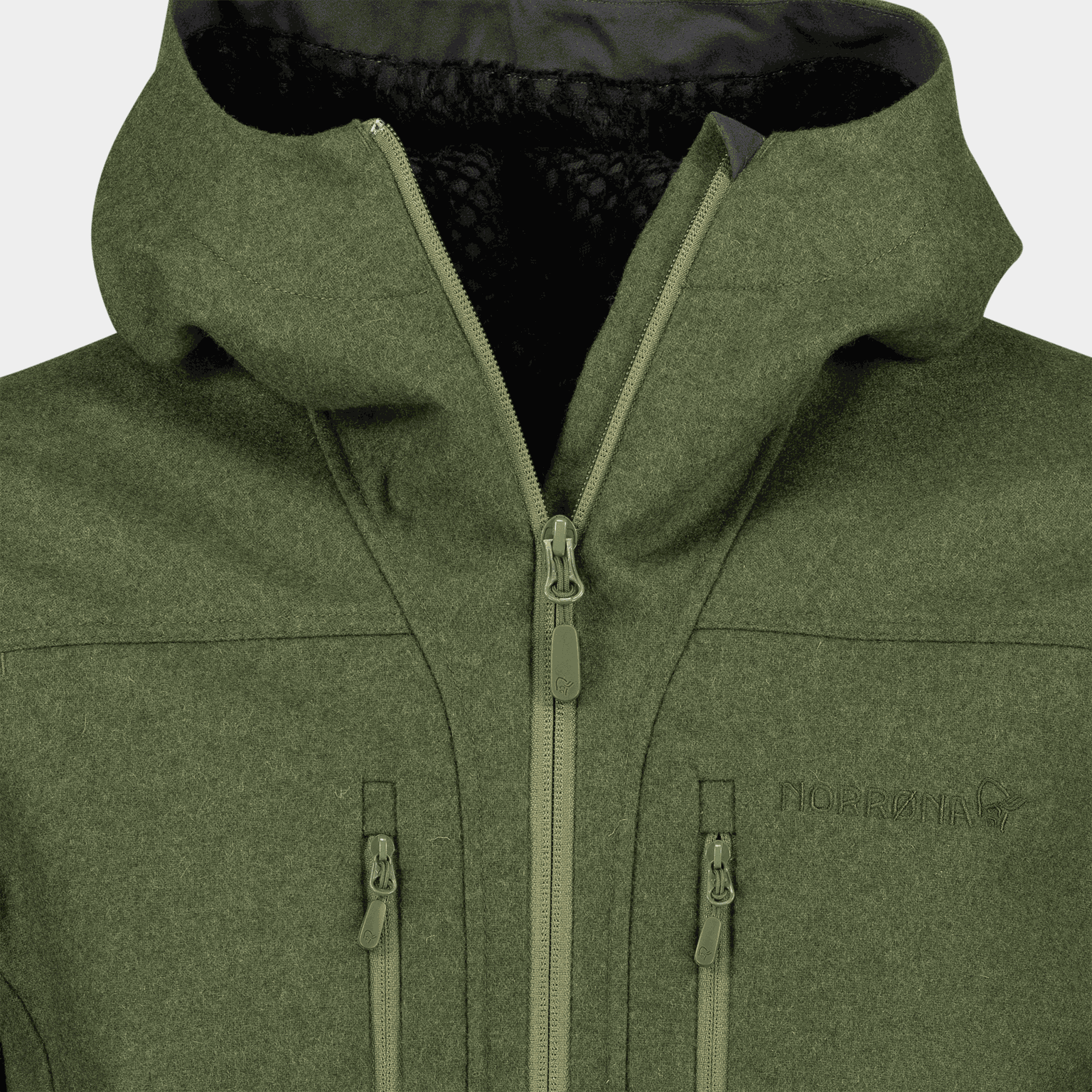  Blouse en laine Kvinnerad, Anorak, Homme – Vert