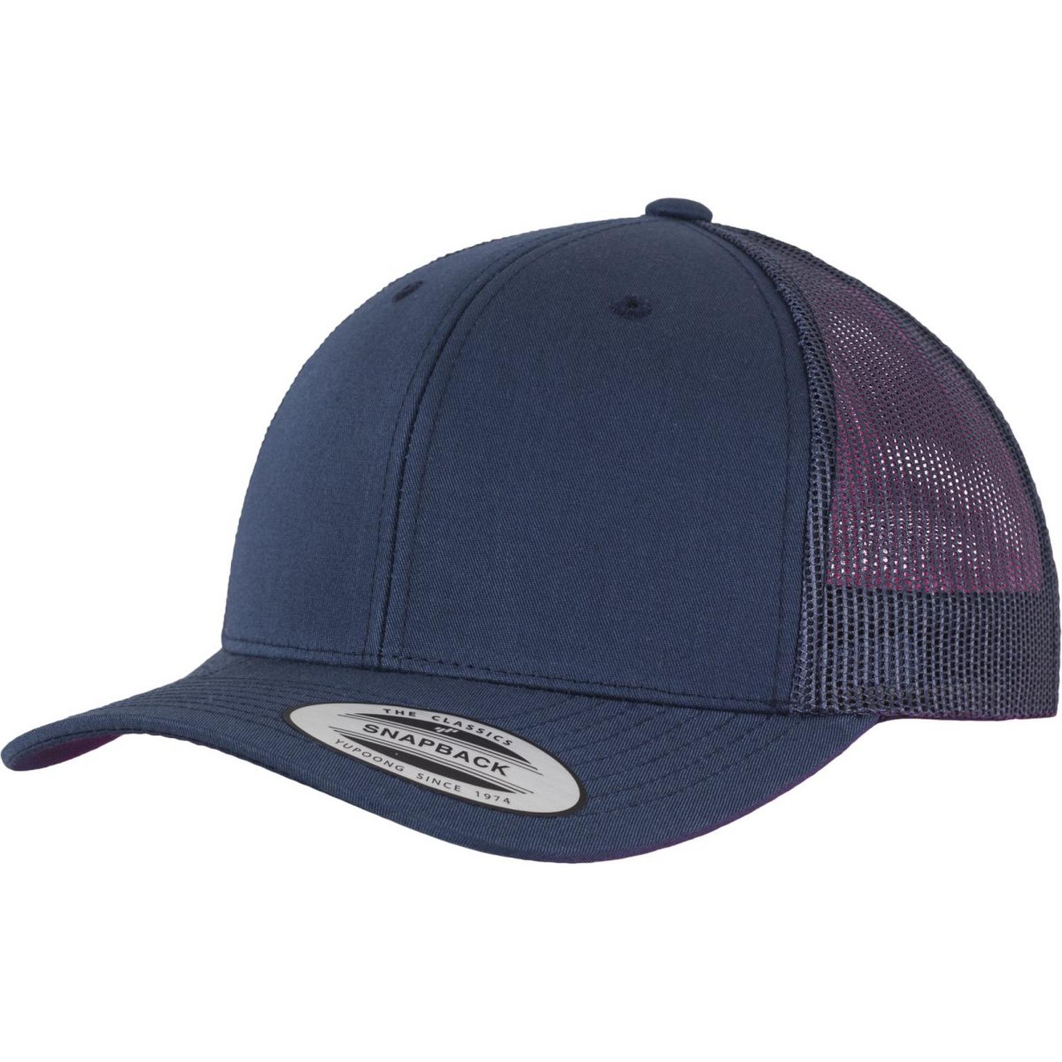 Boné Trucker retrô masculino - azul