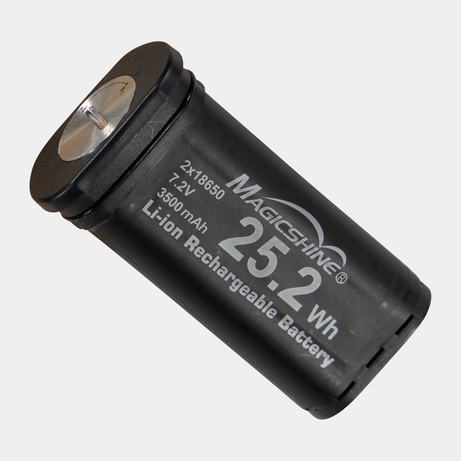  Bateria MJ-6120 para luzes de bicicleta nos modelos Allty 2000 e Allty 2400, 2 x 18650, compatível com as luzes Magicsine Allty 2000/2400 lúmens - preta