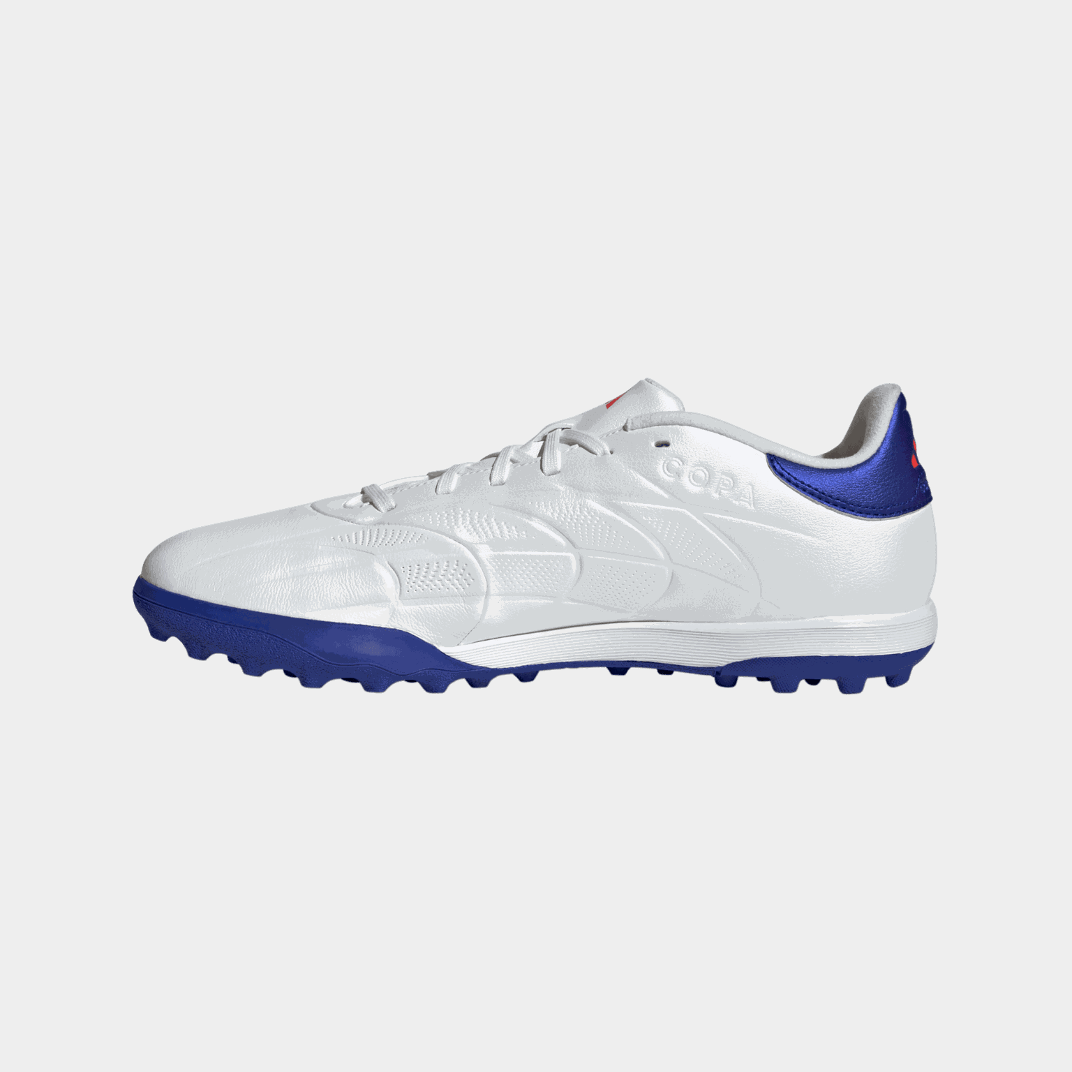 Chaussures de football COPA Pure 2 League TF, unisexes, pour terrains de sable et gazon synthétique – Blanches