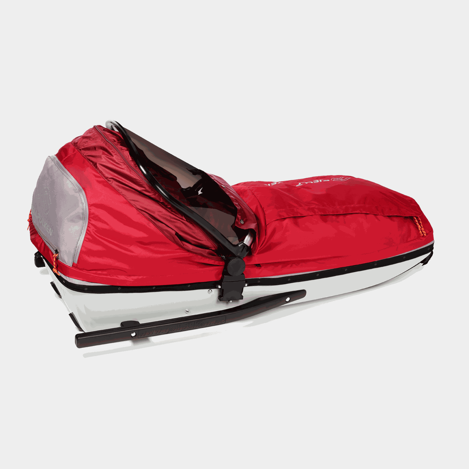 Trenó infantil Fjellpulken Standard Complete 24/25, vermelho