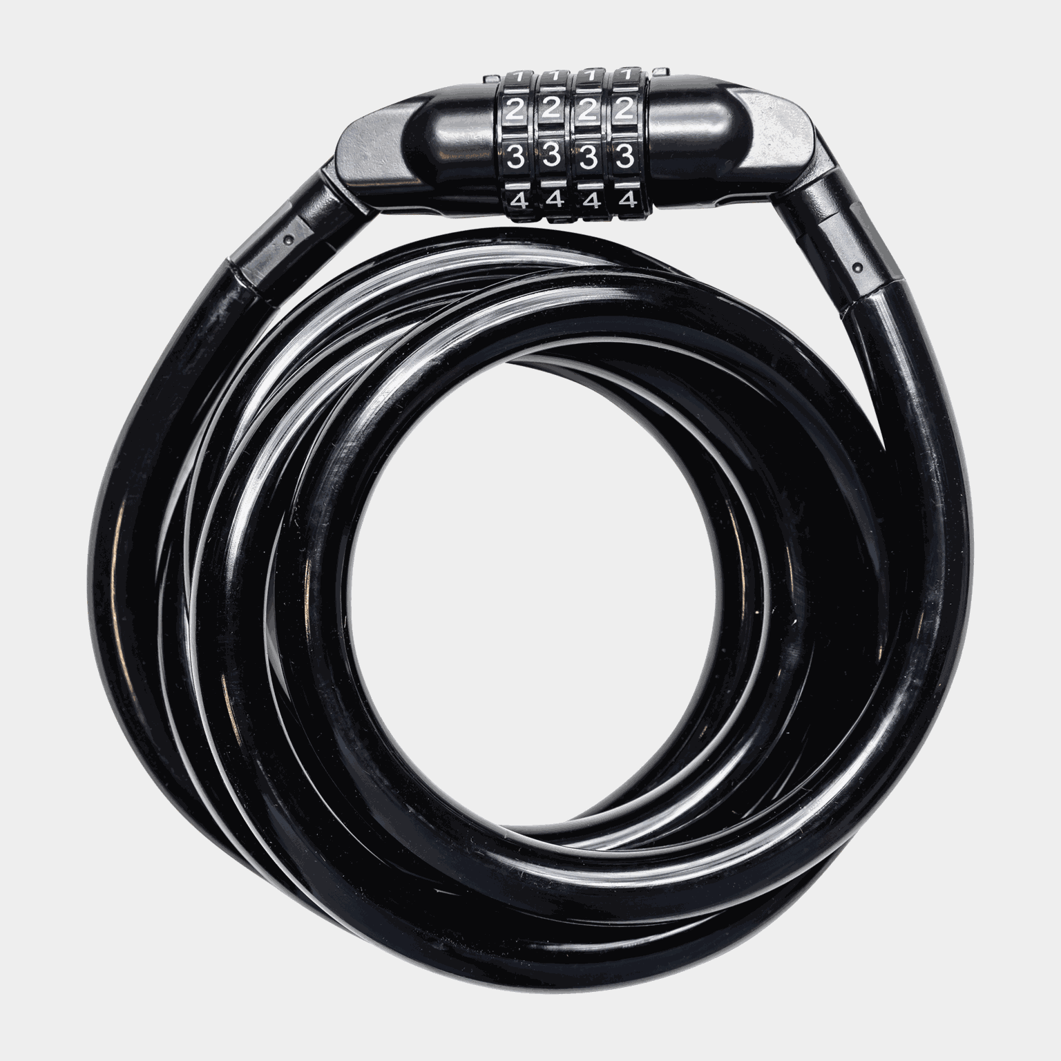  Lucchetto a combinazione per bicicletta Bits Wirelock 180/15 Code - Nero