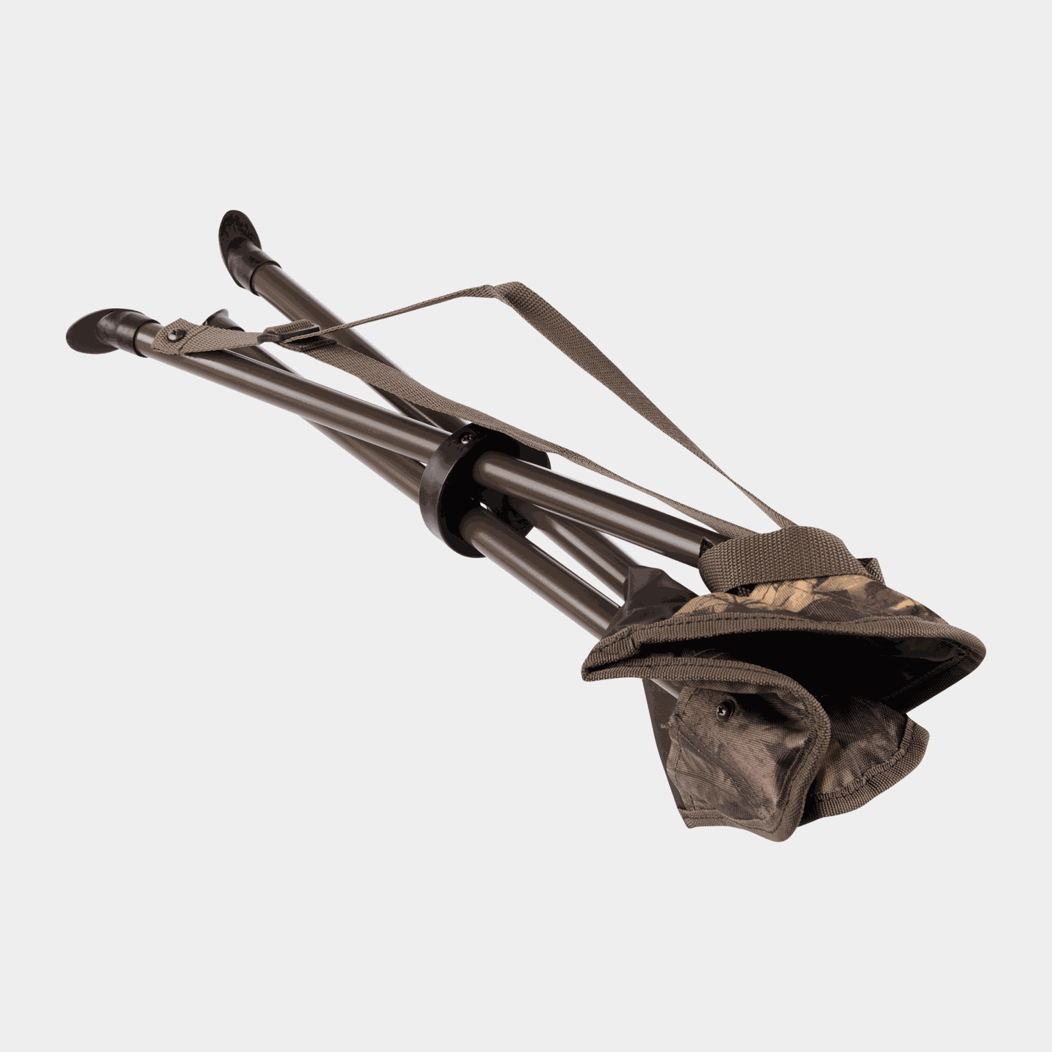 Cadeira dobrável com base camuflada - preta
