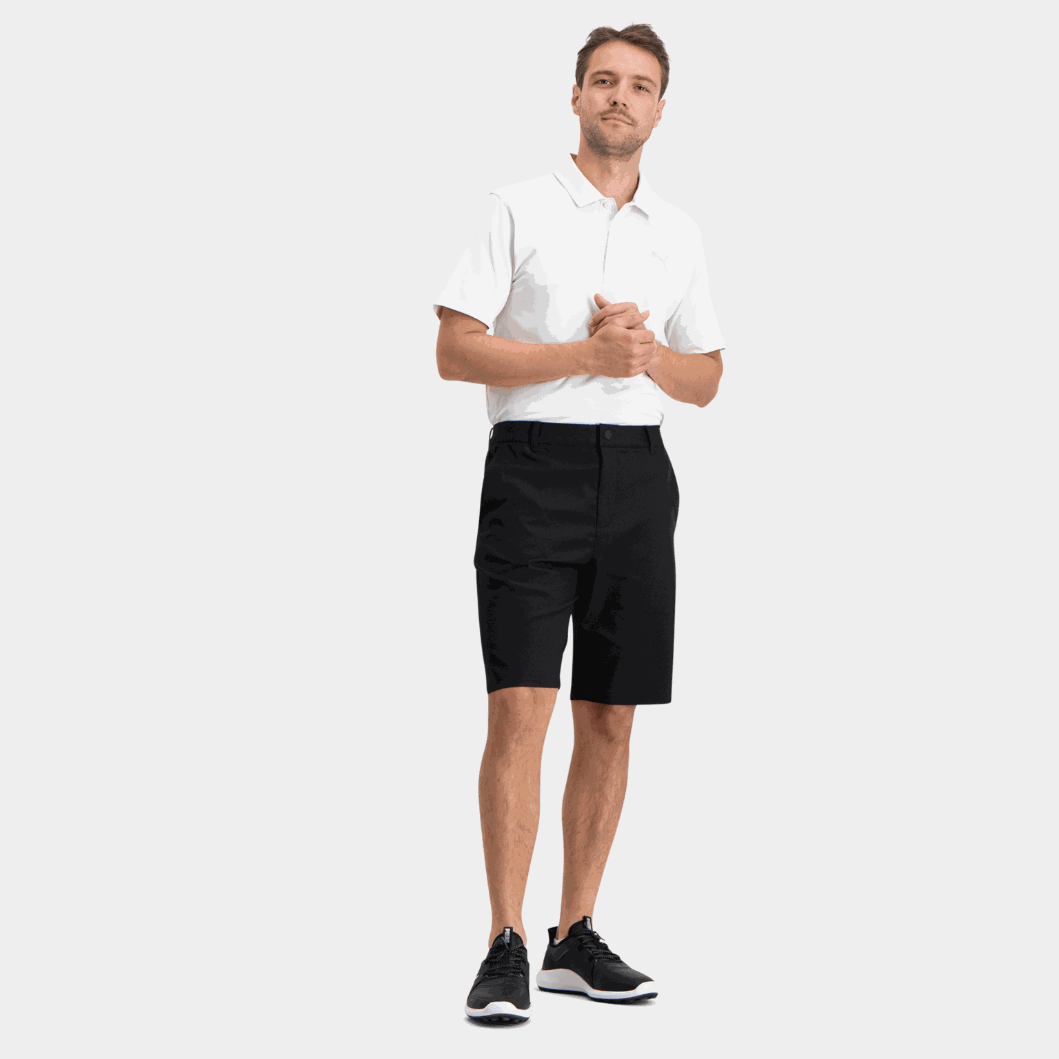 Krótkie spodenki golfowe Dealer Short 10 cali, męskie spodenki golfowe – czarne