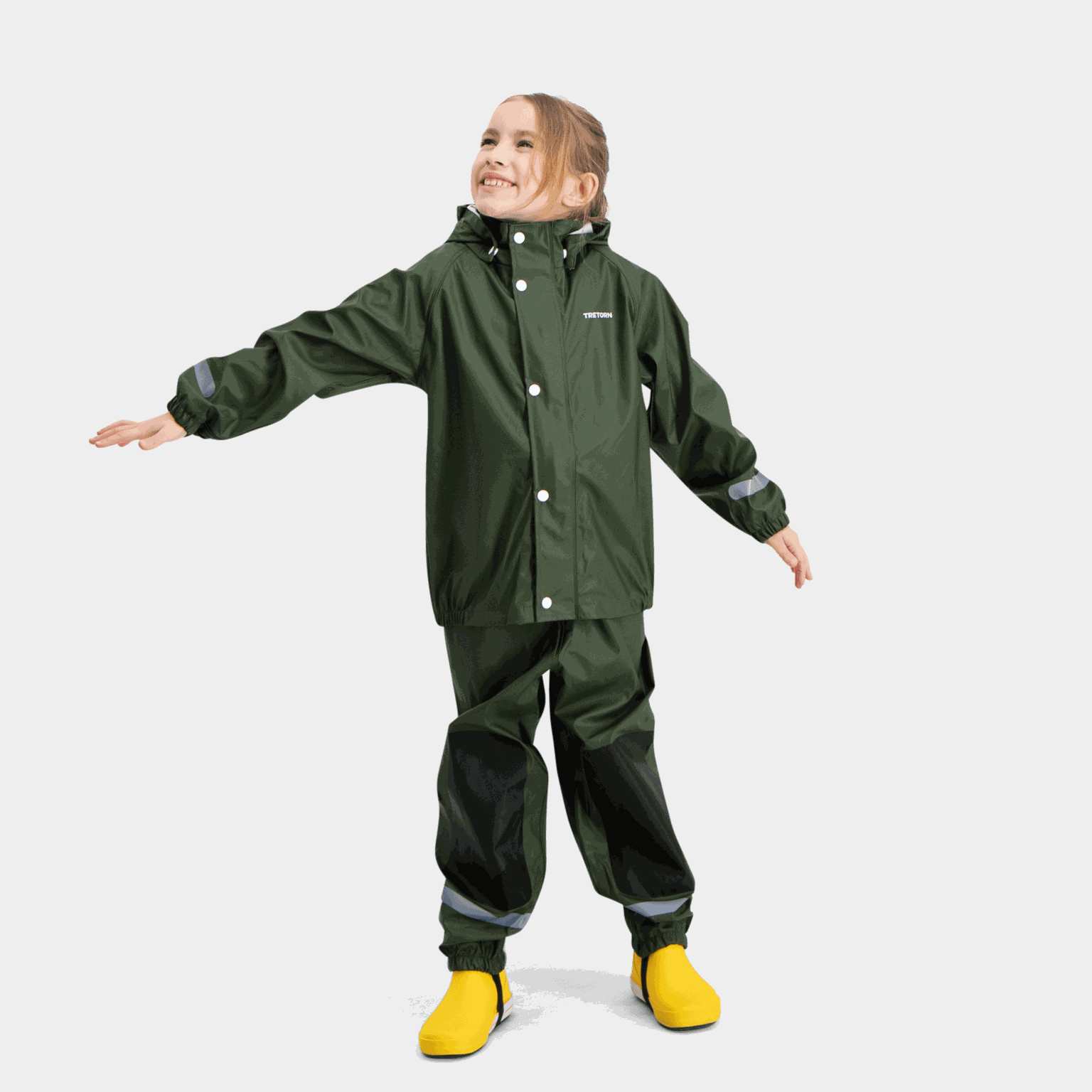 Veste Arva, imperméable pour enfant - Verte