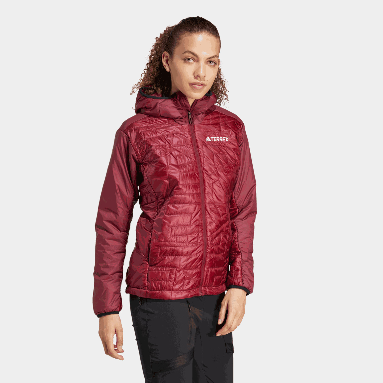  Veste à capuche Terrex Xperior Varilite Primaloft, veste isolante, femme - Rouge