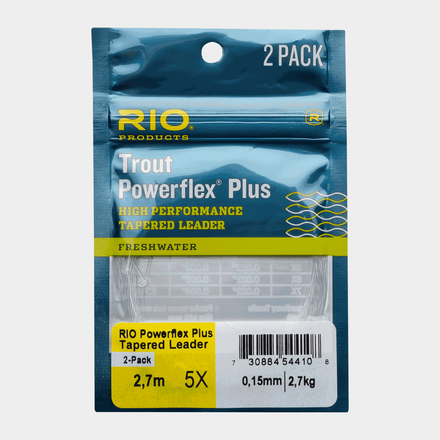  Cablu PowerflexPlus Leader, 9ft, 5X, 0.15mm/2.7kg, gol -