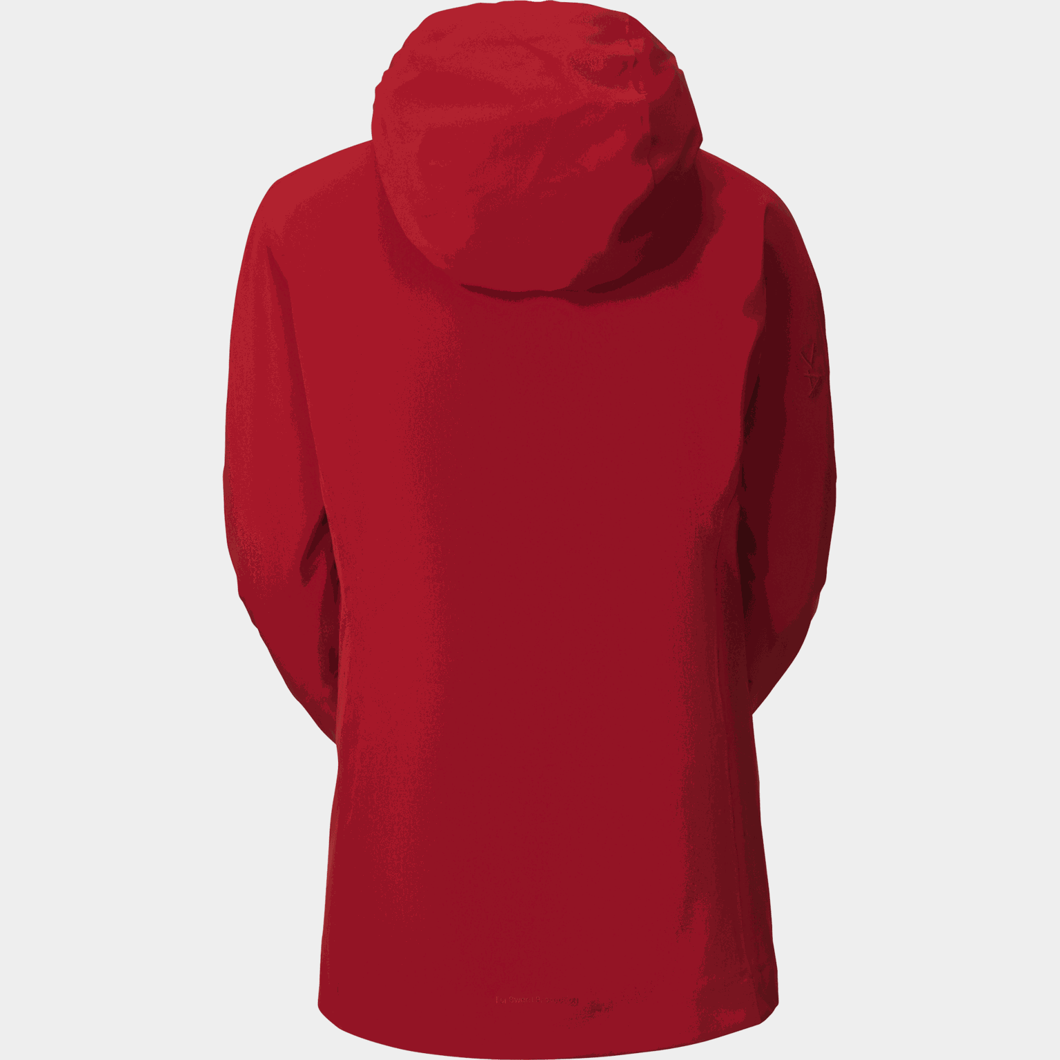 Jaqueta feminina Curve com elástico, ideal para esqui e snowboard - vermelha