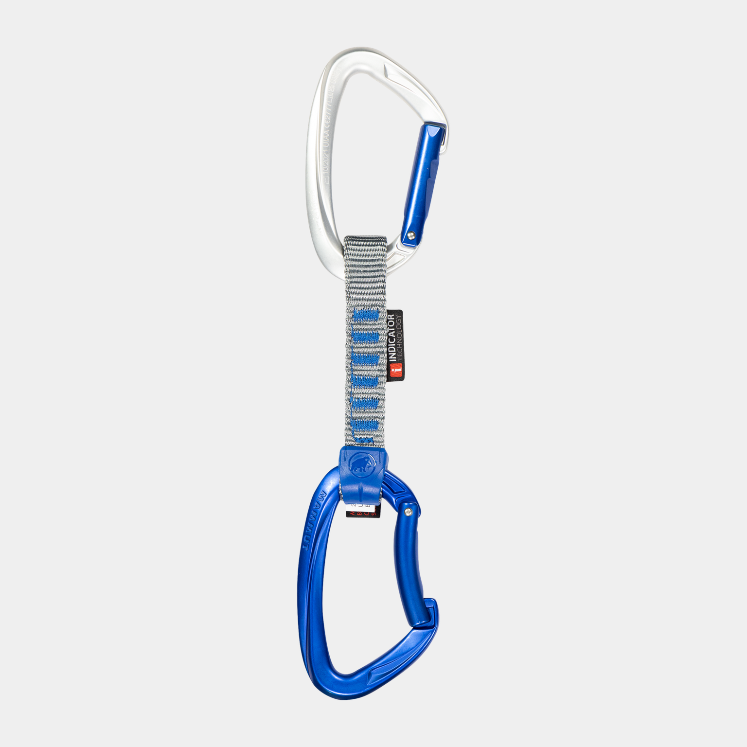 Crag Keylock veiligheidsindicator 10 cm, set van 6, met polsbandje - zilver