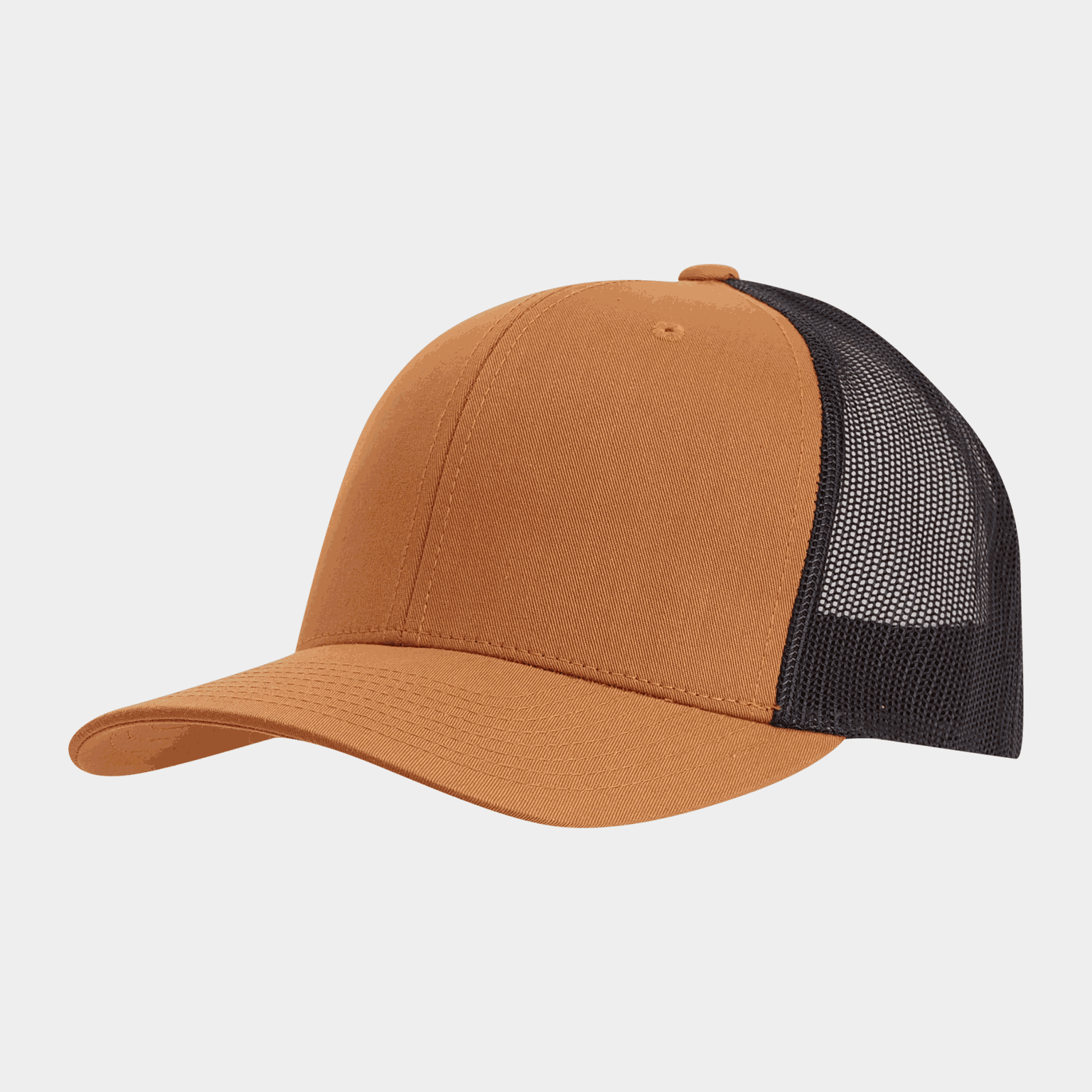  Unisex retro trucker kšiltovka ve dvou barvách – hnědá