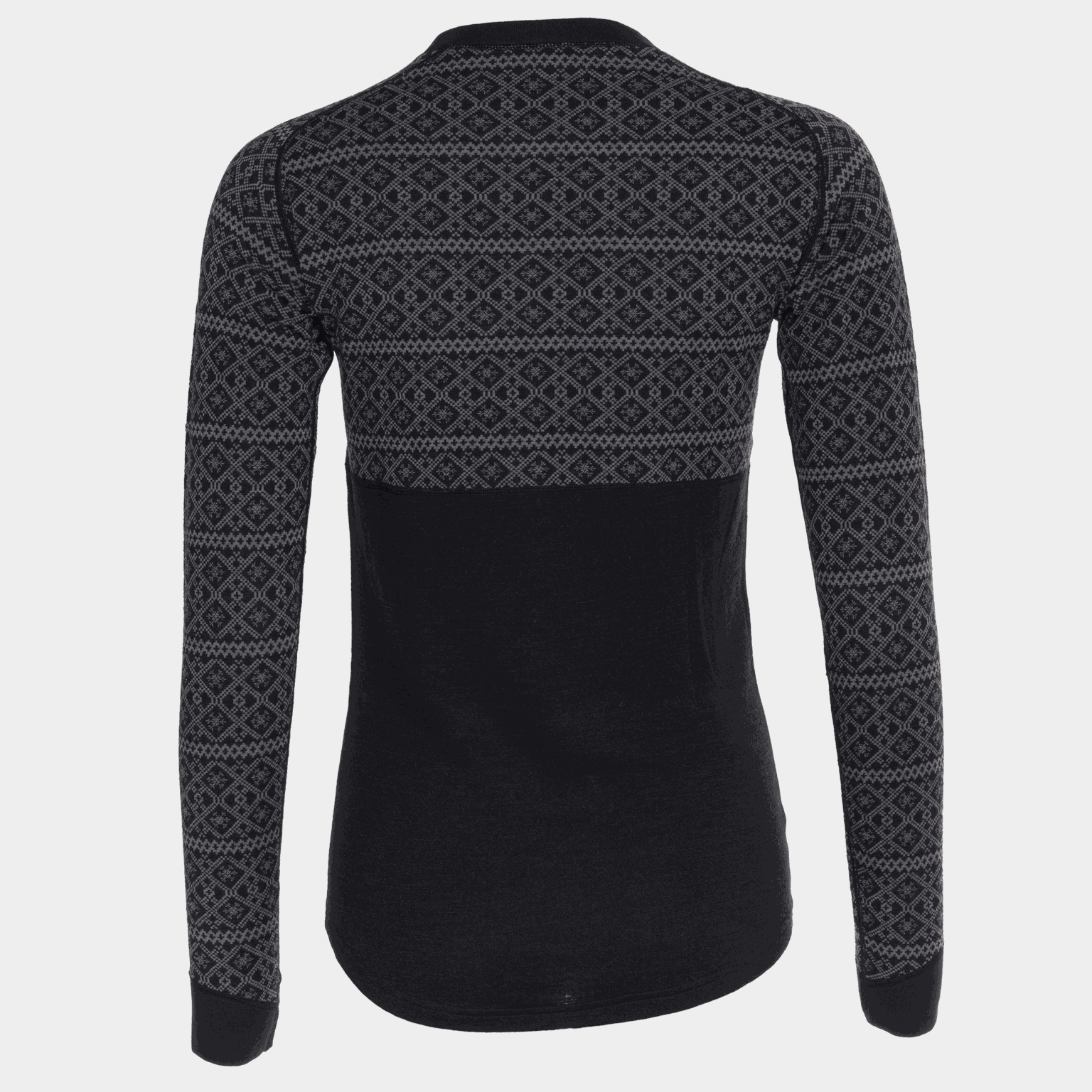 Dwuwarstwowy sweter damski z wełny Dalen z okrągłym dekoltem.