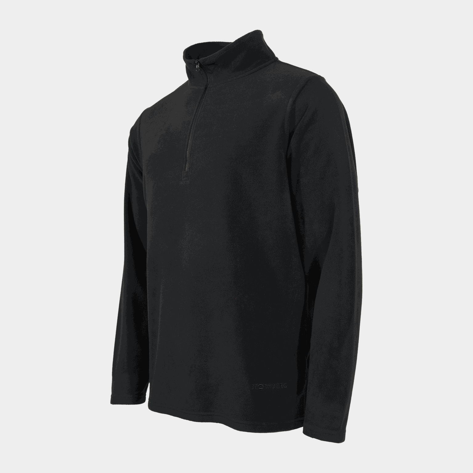  Hesseng Fleece Hoodie met Rits, Heren Fleece T-shirt - Zwart