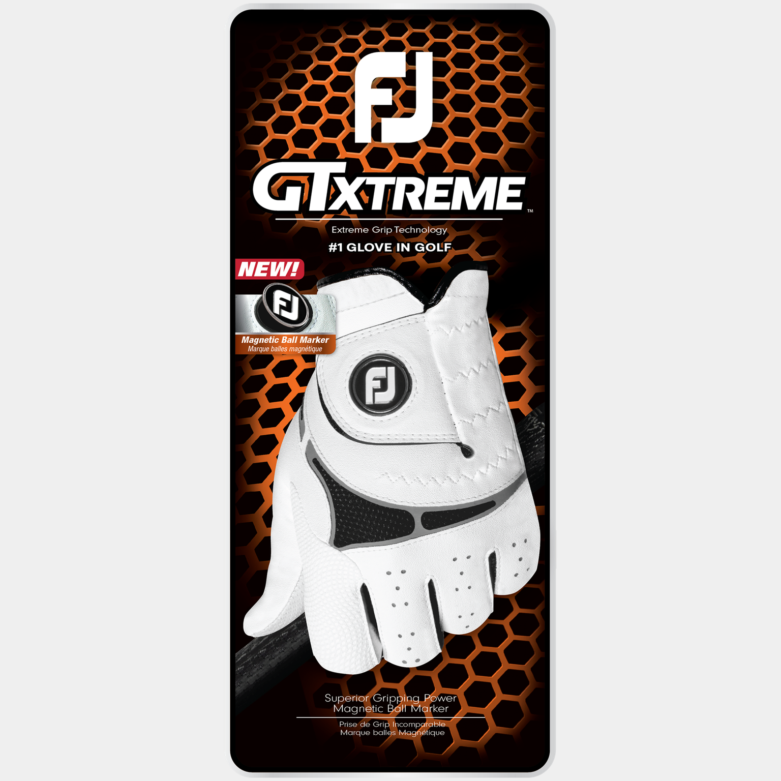  Luvas de golfe masculinas GT Xtreme - 23 MRH (direita) - Brancas