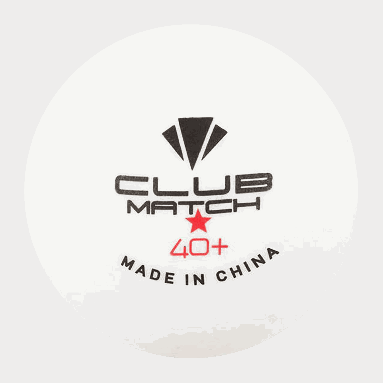 Set van 6 Club pingpongballen – wit