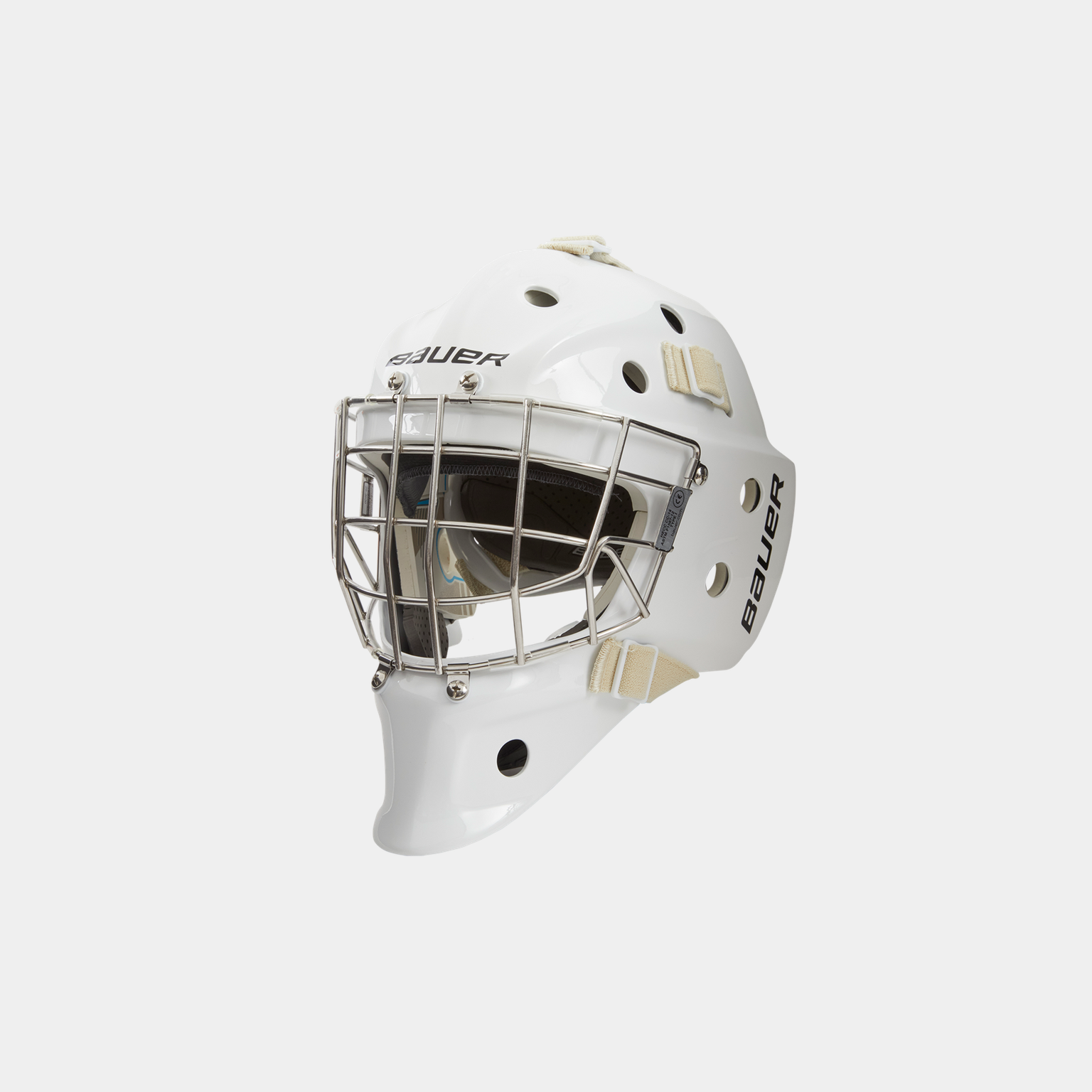  Keepersmasker S20 930, keepershelm voor kinderen – wit