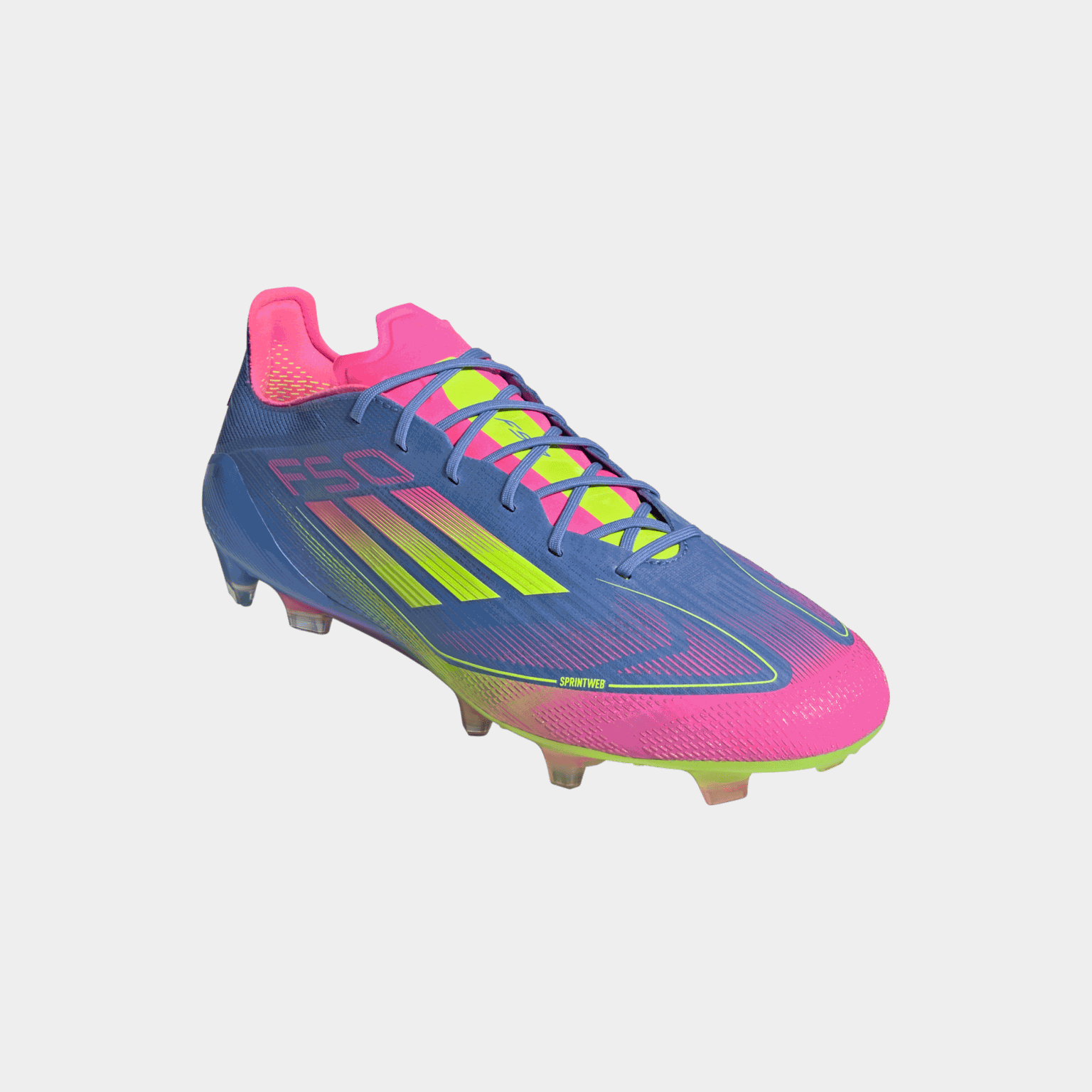 Chaussures de football F50 Elite FG pour gazon, unisexe – Bleues