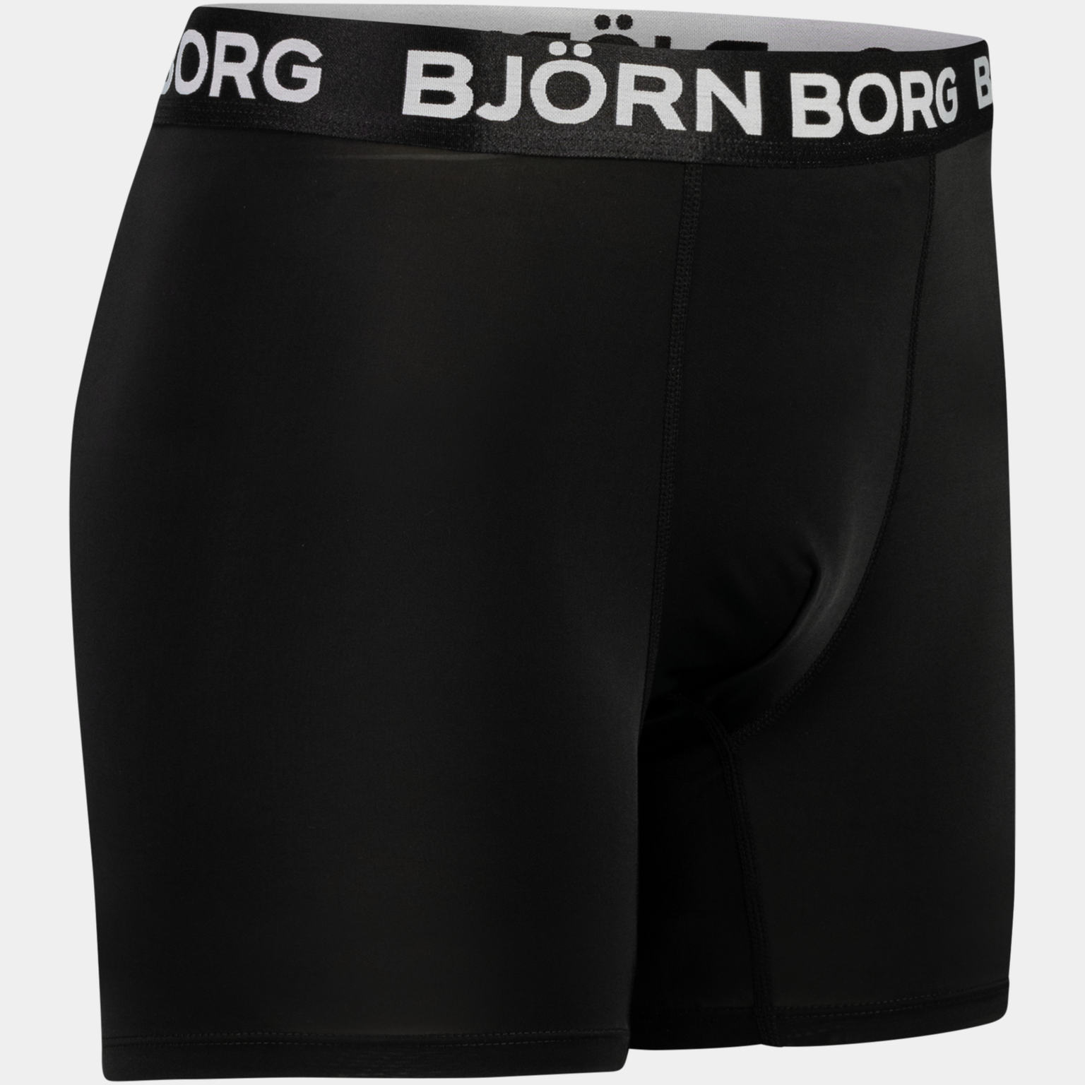  Heren sportboxershort, effen kleur - zwart