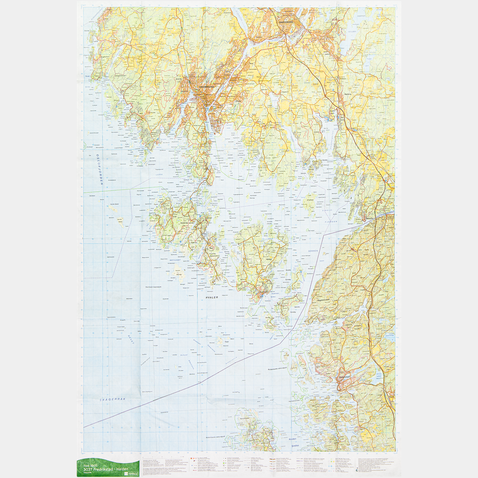 Fredrikstad-halden 1:50 000 -