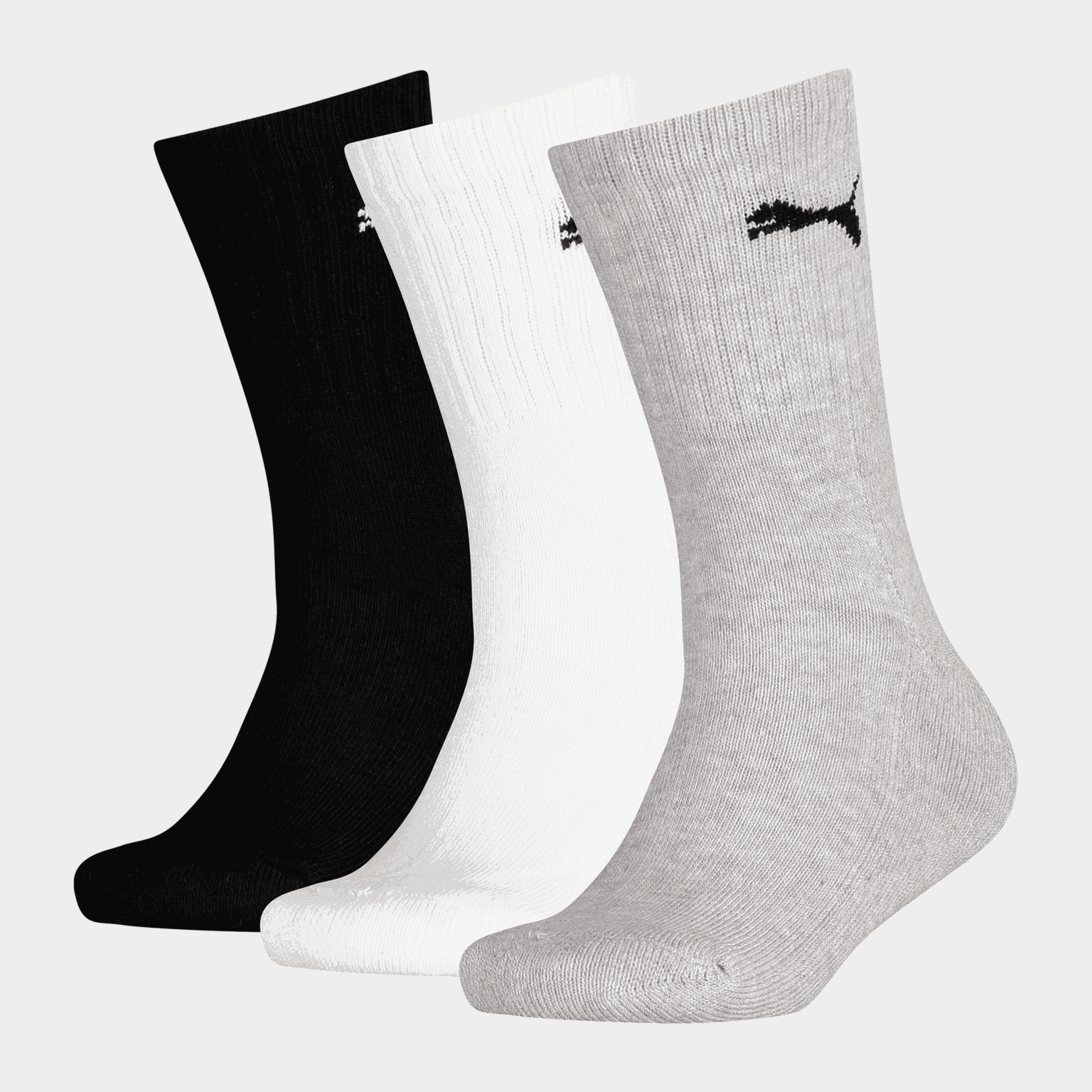  Meias infantis, conjunto de 3 peças - Cinza