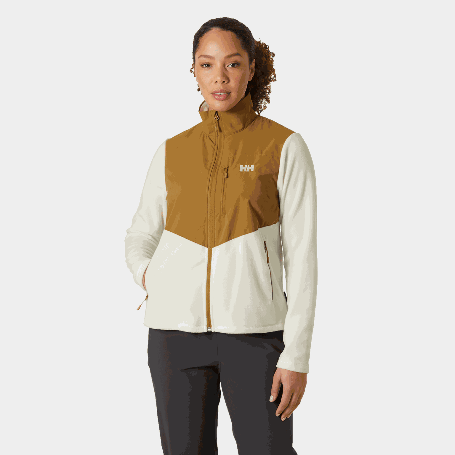 Jaqueta feminina de fleece com estampa Daybreaker Block