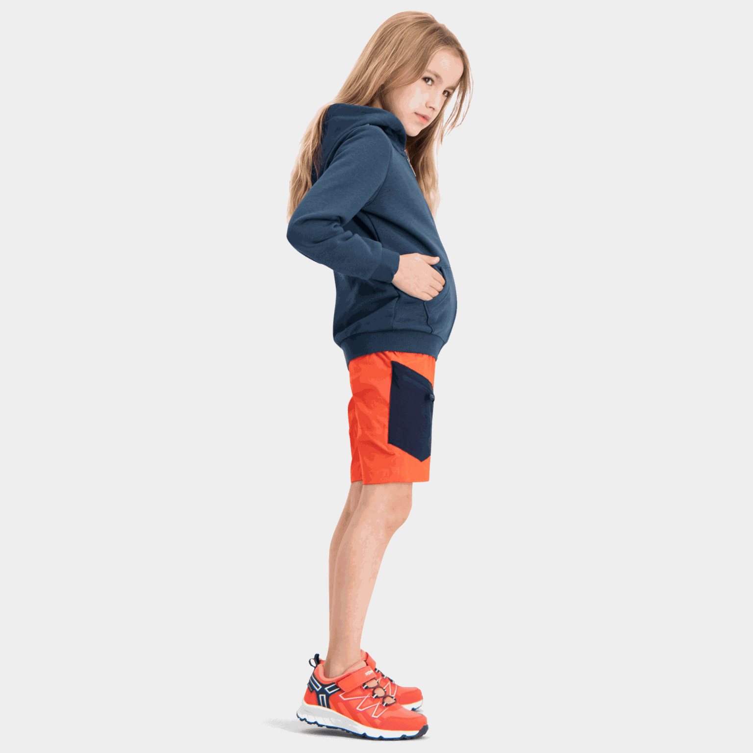  ESS Small Logo FZ TR Kindersweatshirt – Blauw