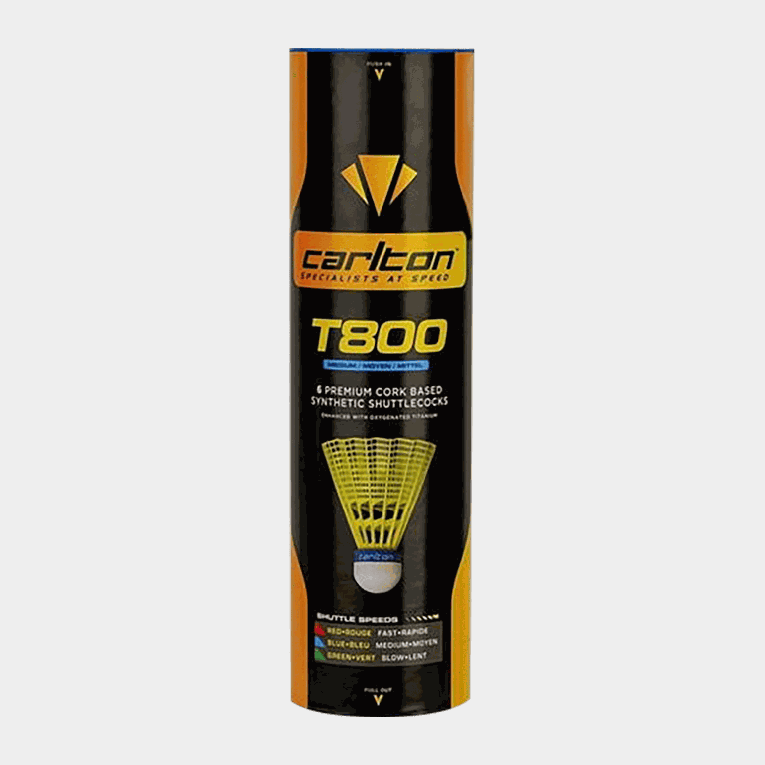 T800 Shut 6Pk, badmintonballer