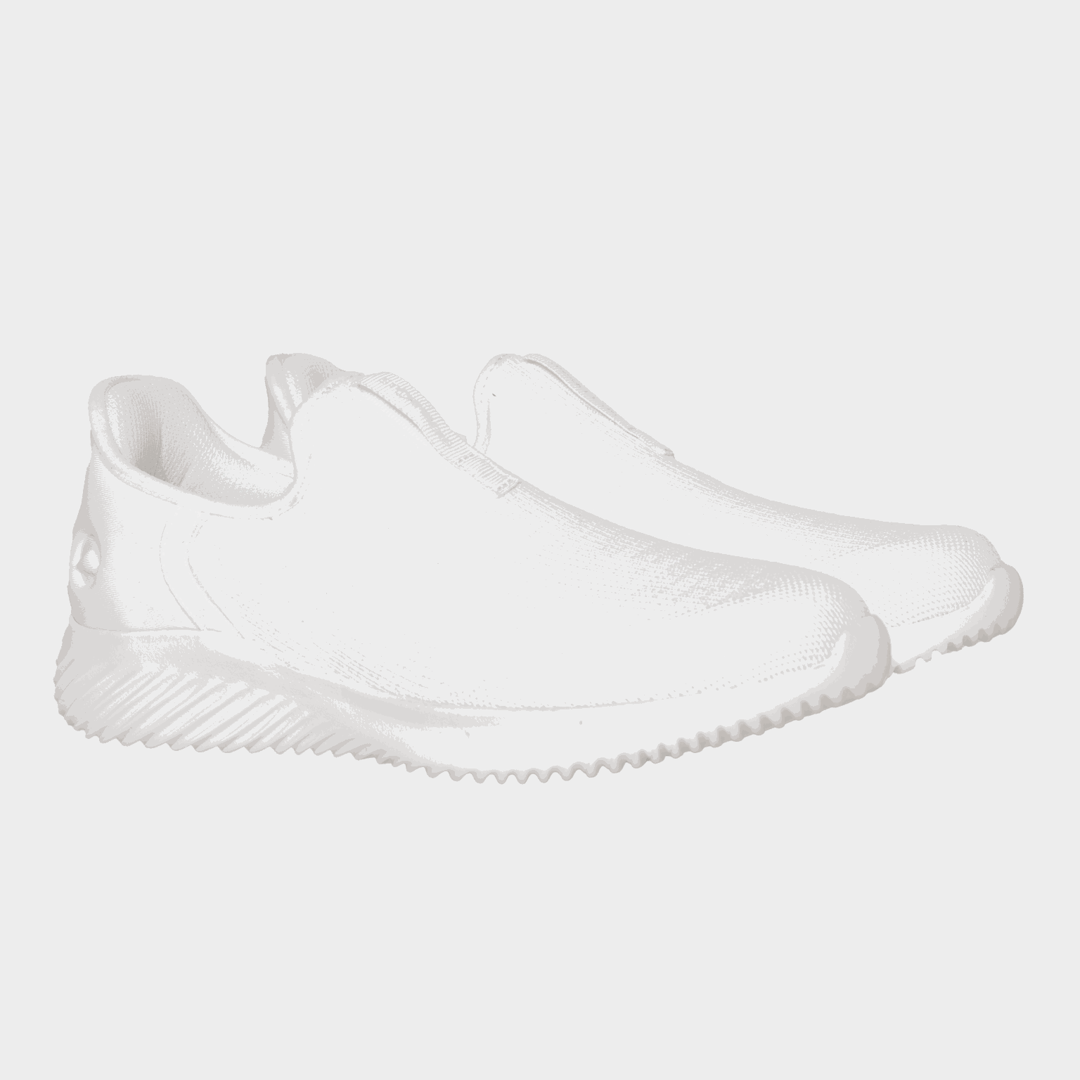  Buty wsuwane damskie Arvika, styl casual, białe.