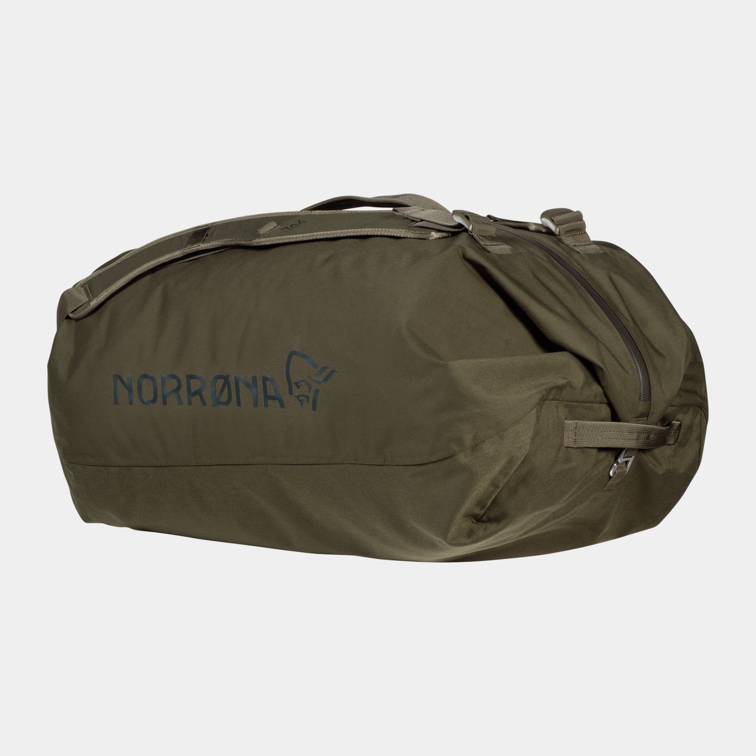 Norrøna 90L canvas tas - Donkergroen