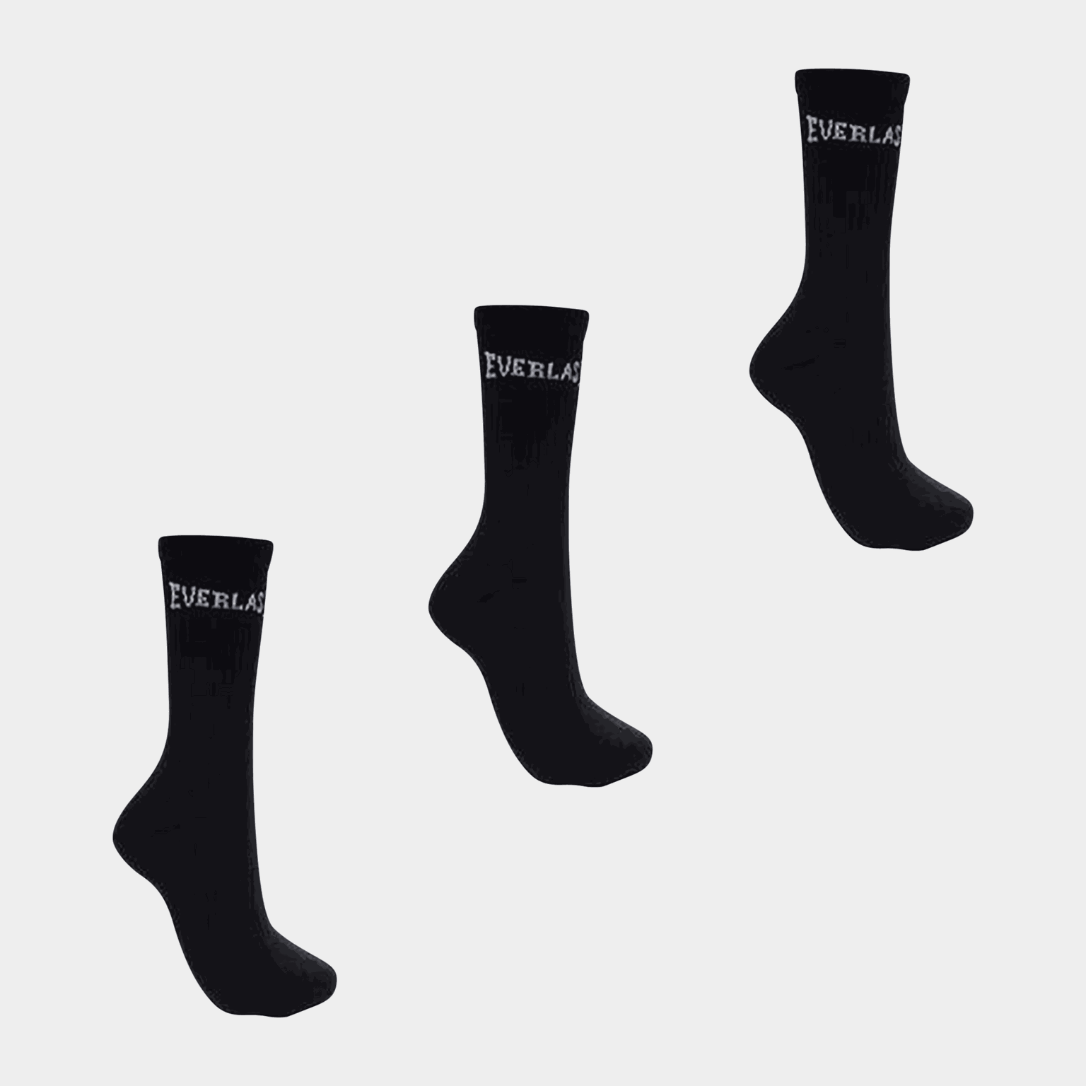 Pacote com 3 pares de meias unissex