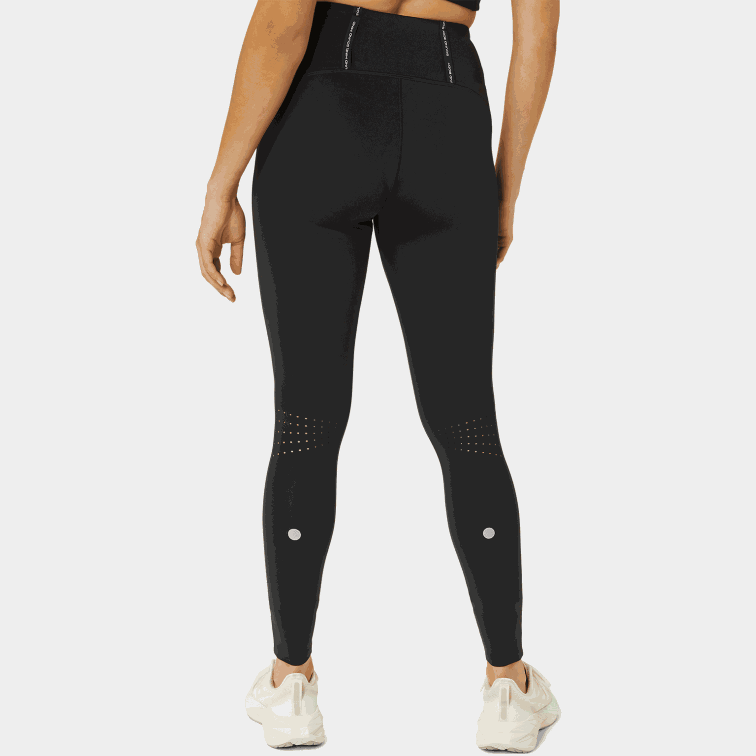 Dames sportlegging met hoge taille, zwart.