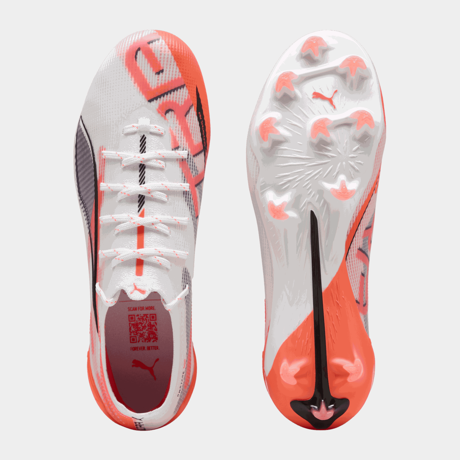 ULTRA 5 Ultimate FG Q1 25, fotballsko gress, dame - Hvit