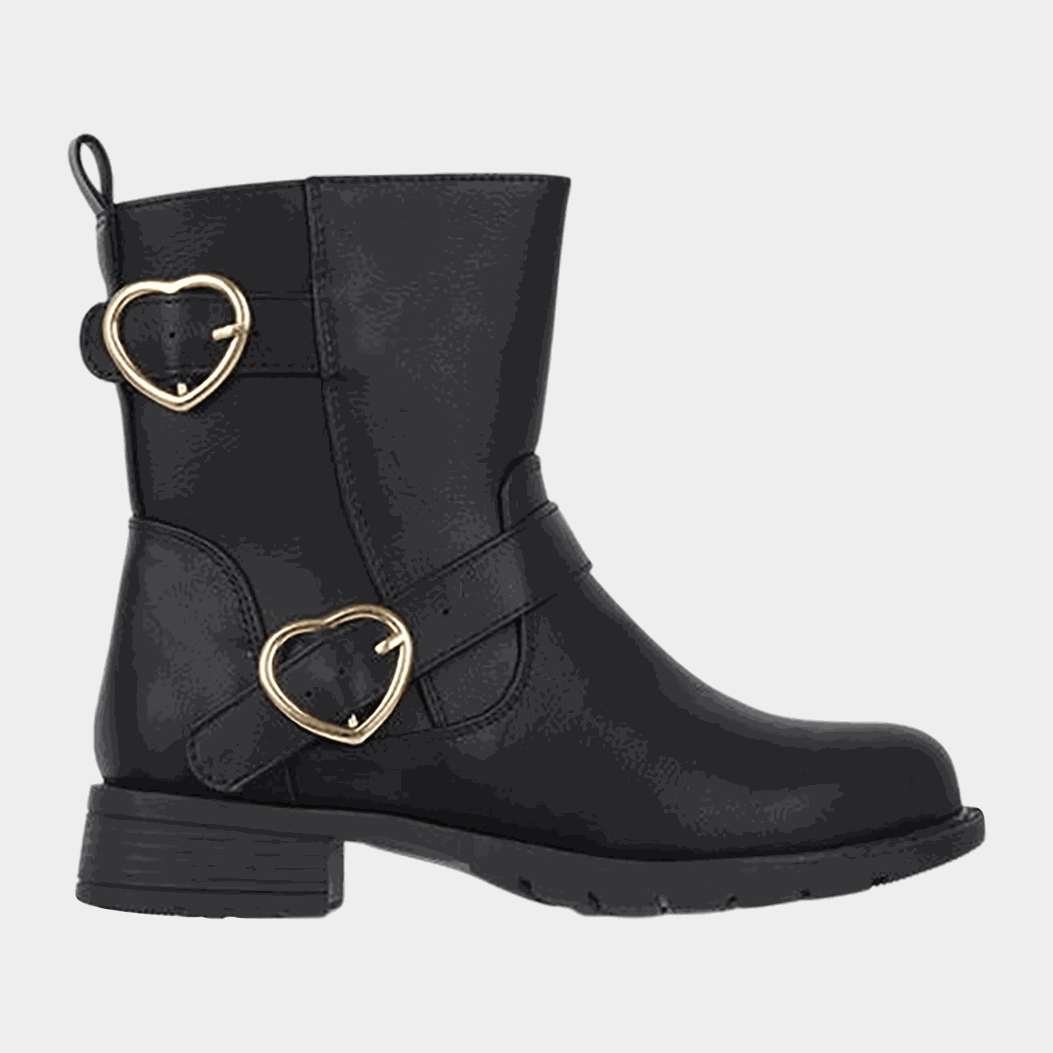  Bottes de motard Bella, chaussures décontractées pour enfants - Noires