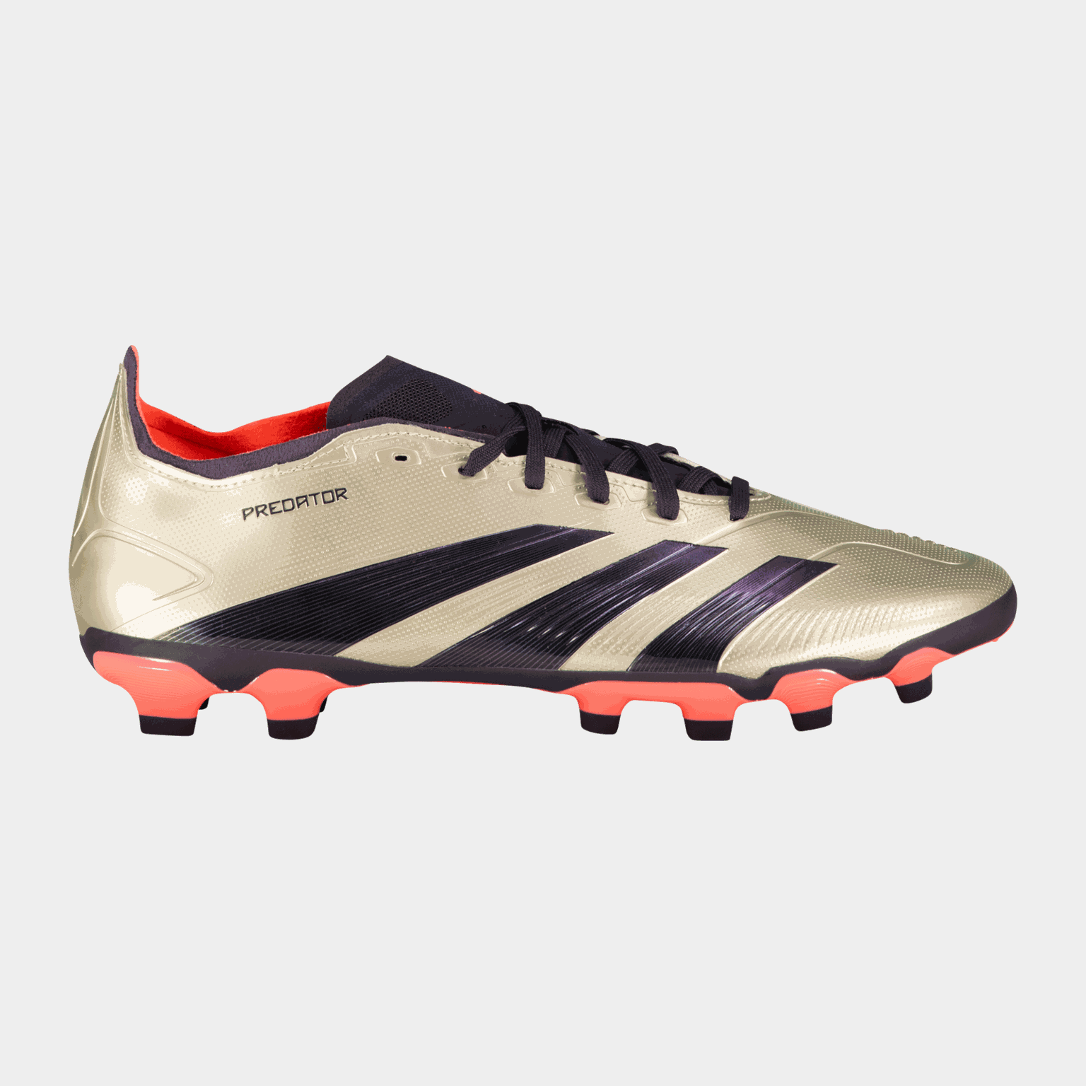 Scarpe da calcio Predator League MG Q4 24, unisex, per campi in erba naturale e sintetica – Argento