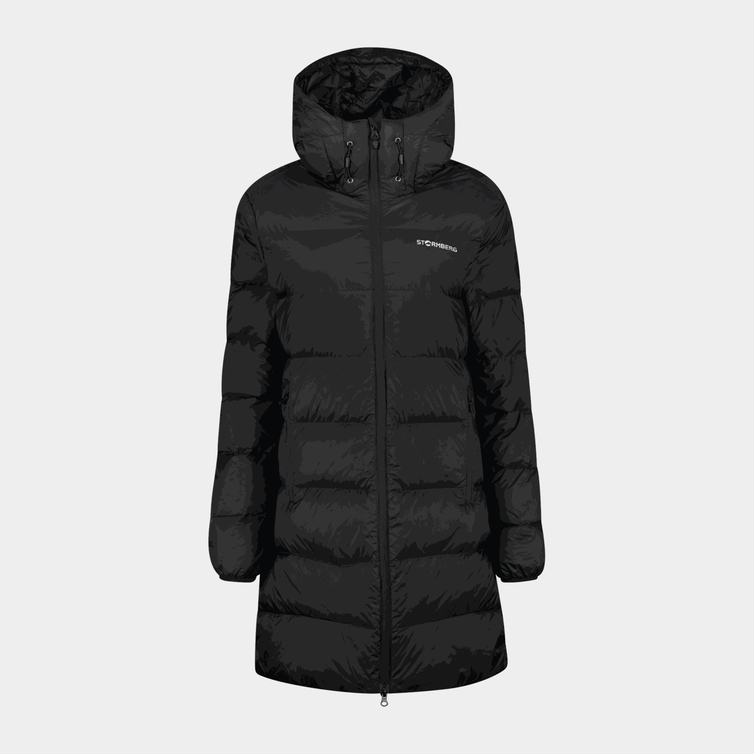 Jaqueta de plumas feminina Frostfjell, parka - preta