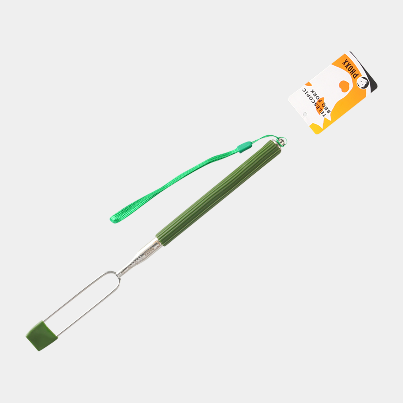 Silicone Handle BBQ Fork, grillpinne