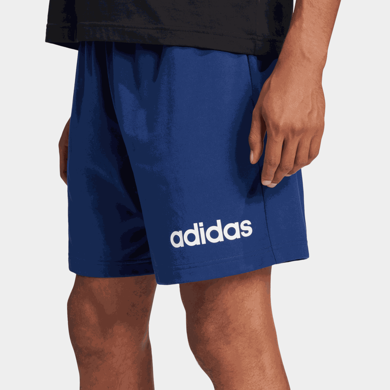  Pantaloncini Essentials Linear in jersey singolo, da uomo