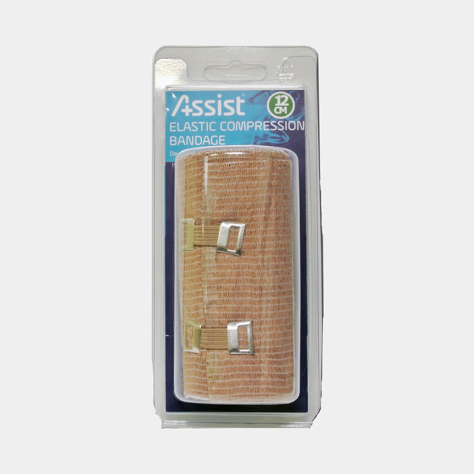  Bandaż stały wspomagający 12 cm, gaza elastyczna - brązowy