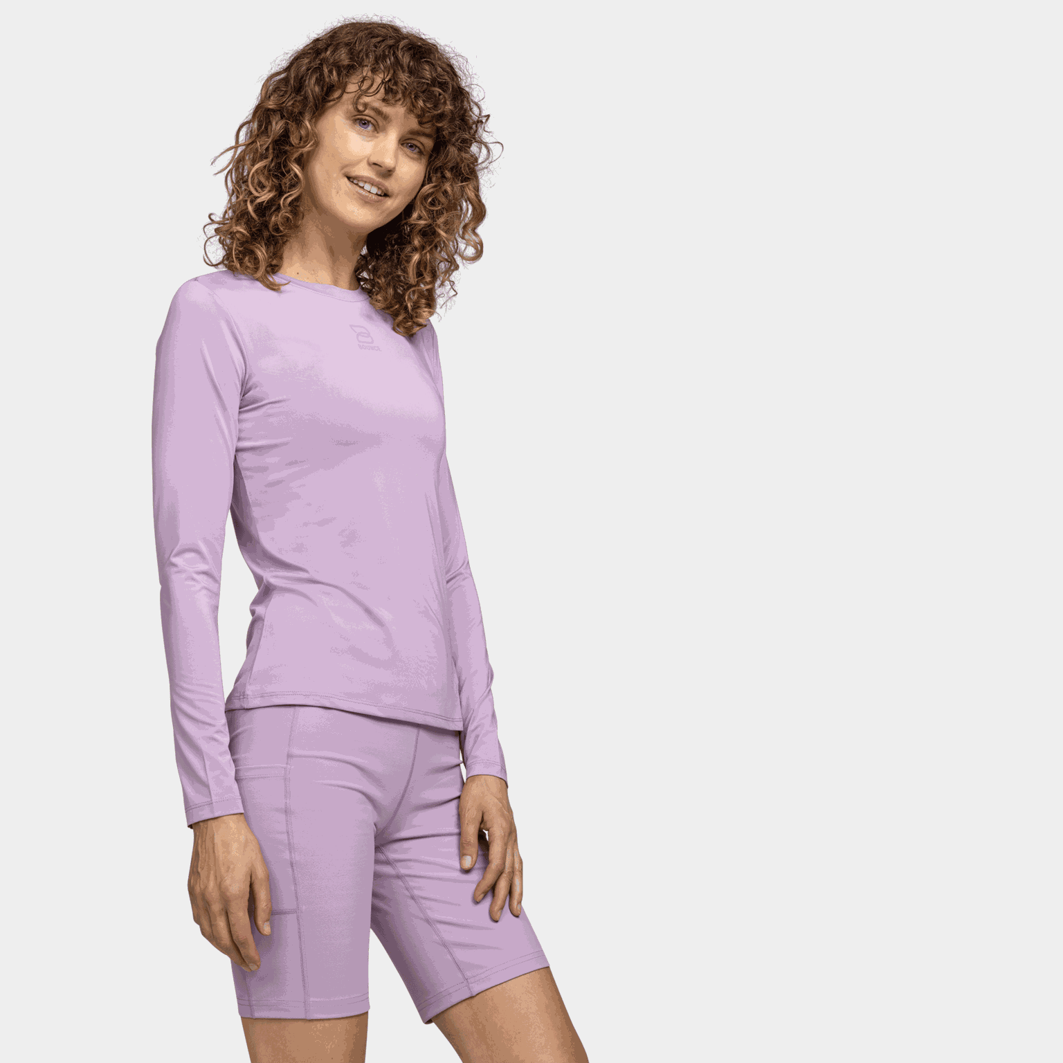 Camisa esportiva feminina de manga comprida