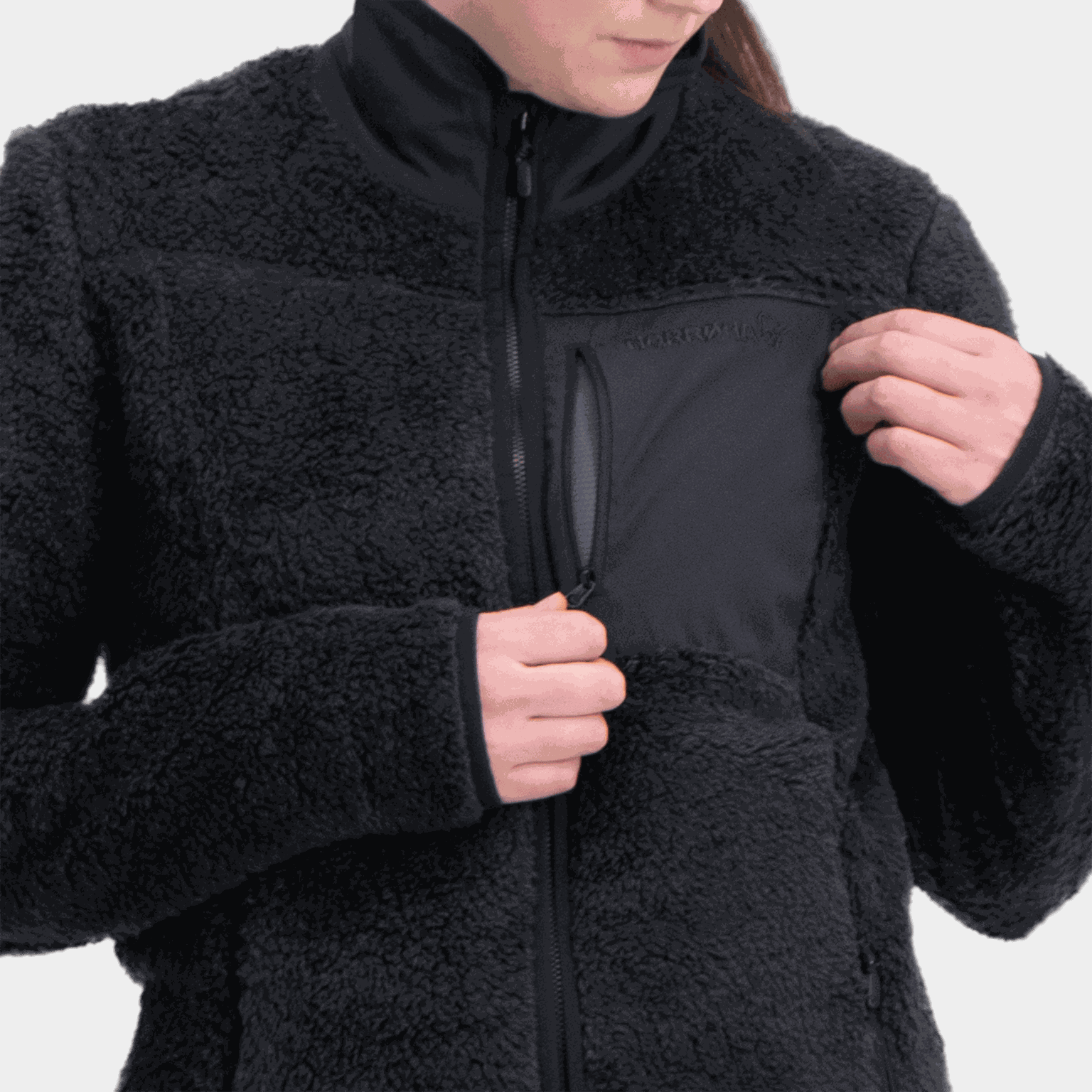  Veste Femund Warm3, veste polaire, femme - noir