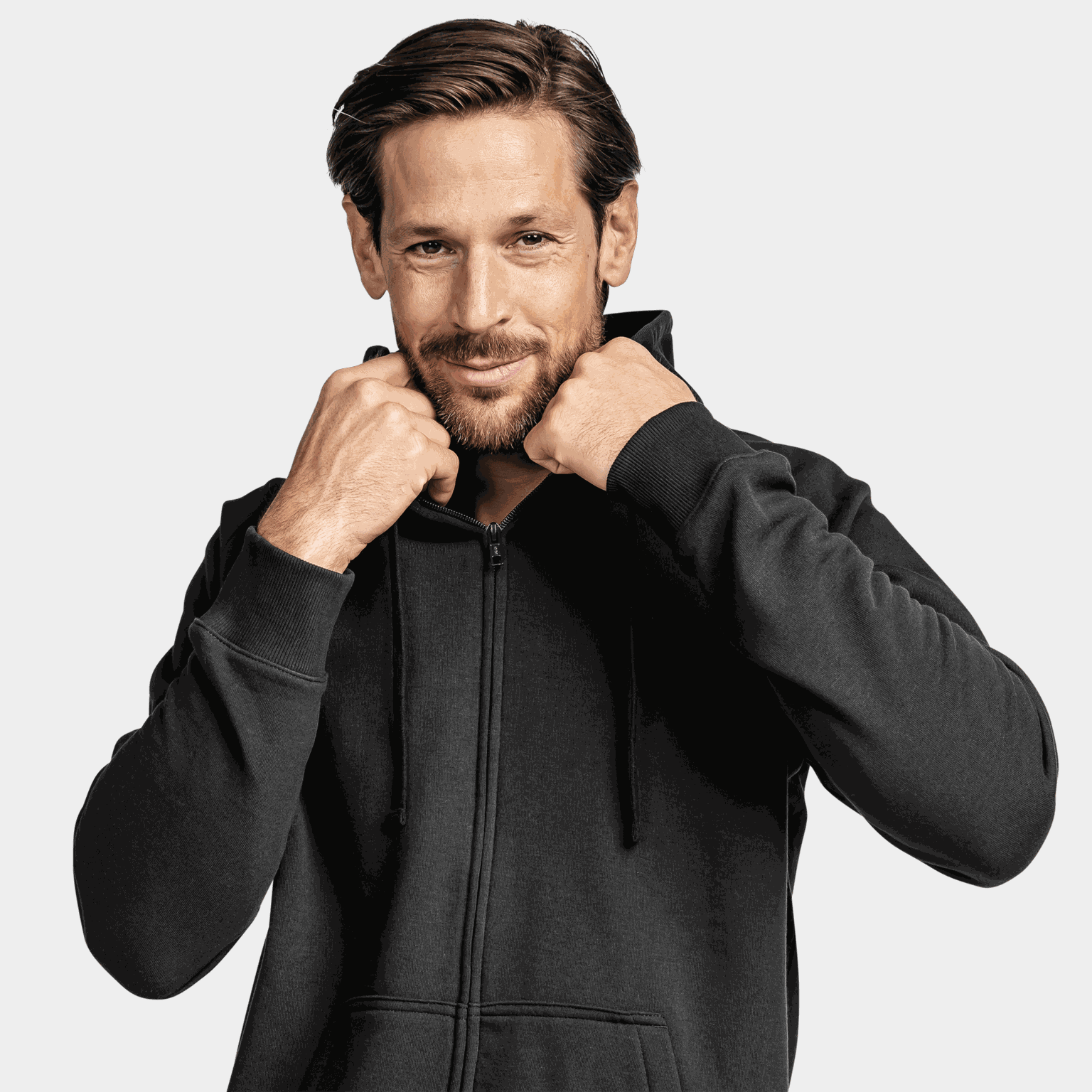  Veste à capuche zippée Essential, pour homme