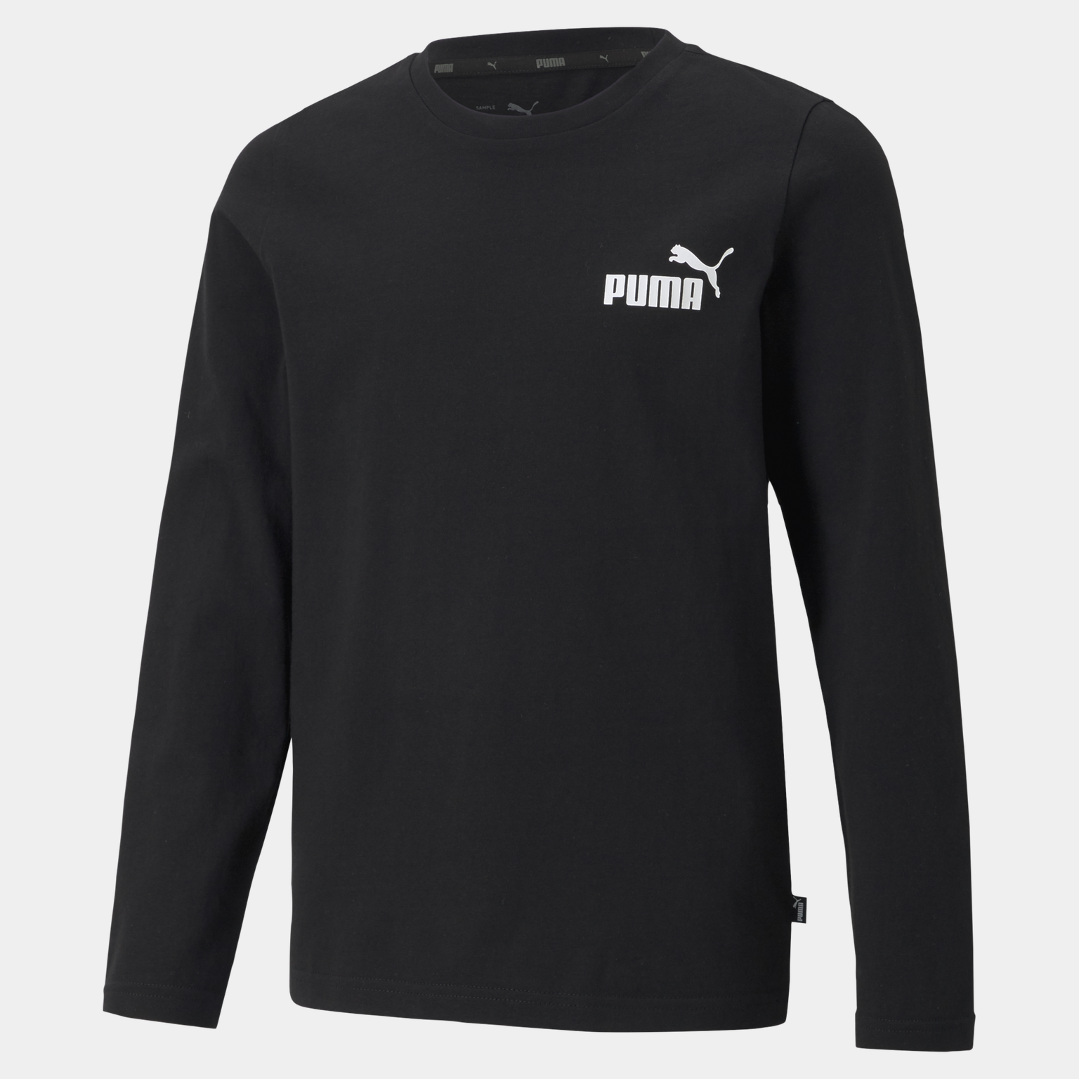  T-shirt à manches longues Essentials No. 1 Logo, taille junior – Noir
