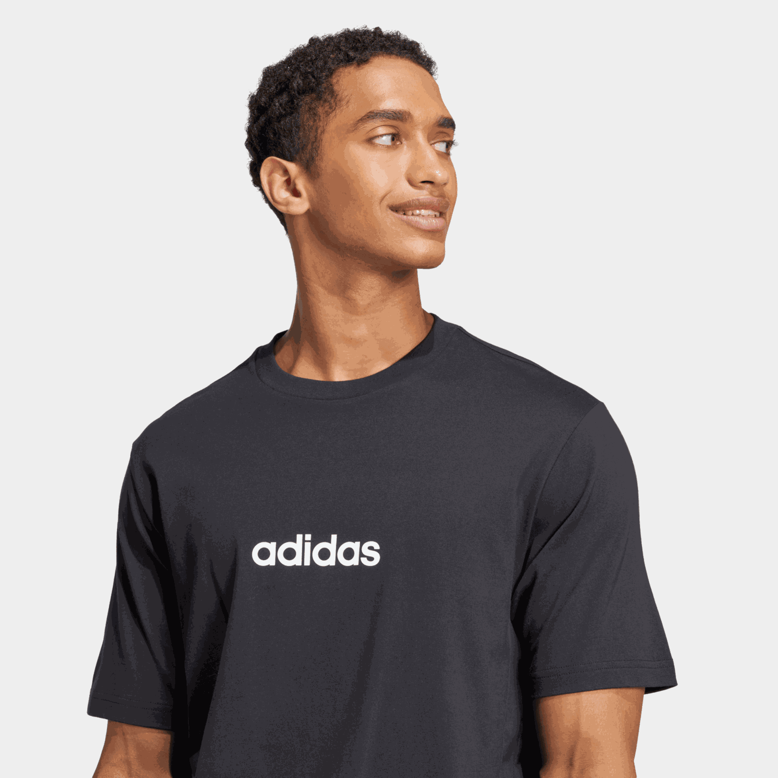  T-shirt Essentials pour homme en jersey simple à motif linéaire