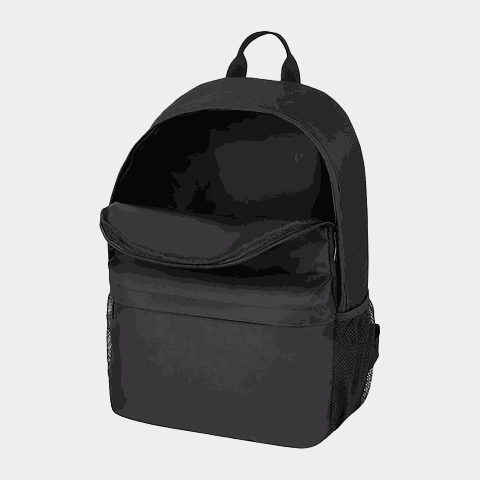  Mochila com bolsos, mochila - preta
