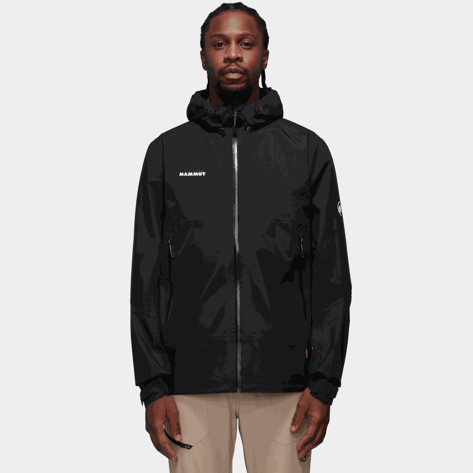 Jaqueta impermeável masculina Convey Tour HS com capuz - preta