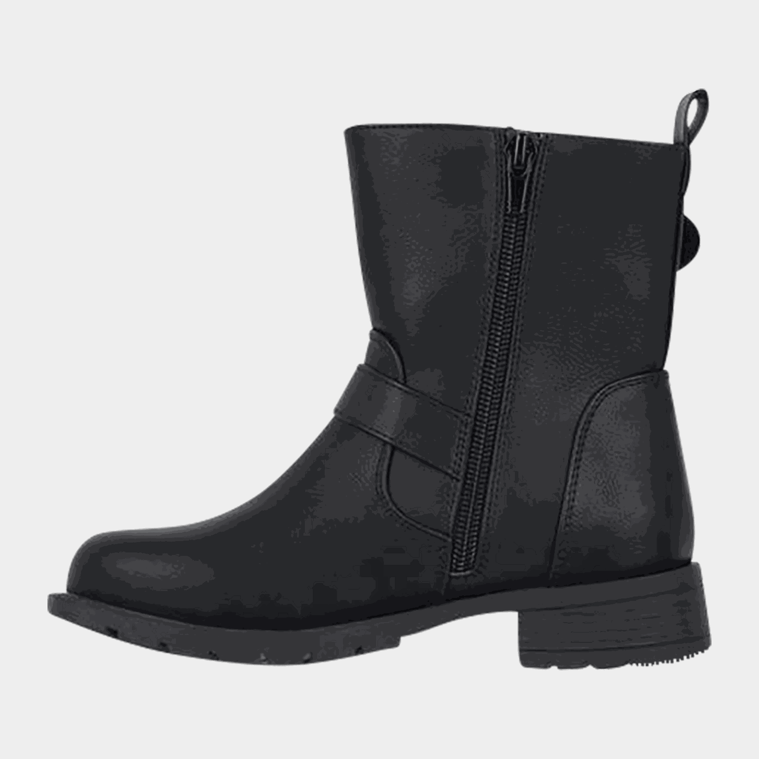 Buty motocyklowe Bella, buty codzienne dla dzieci - czarne