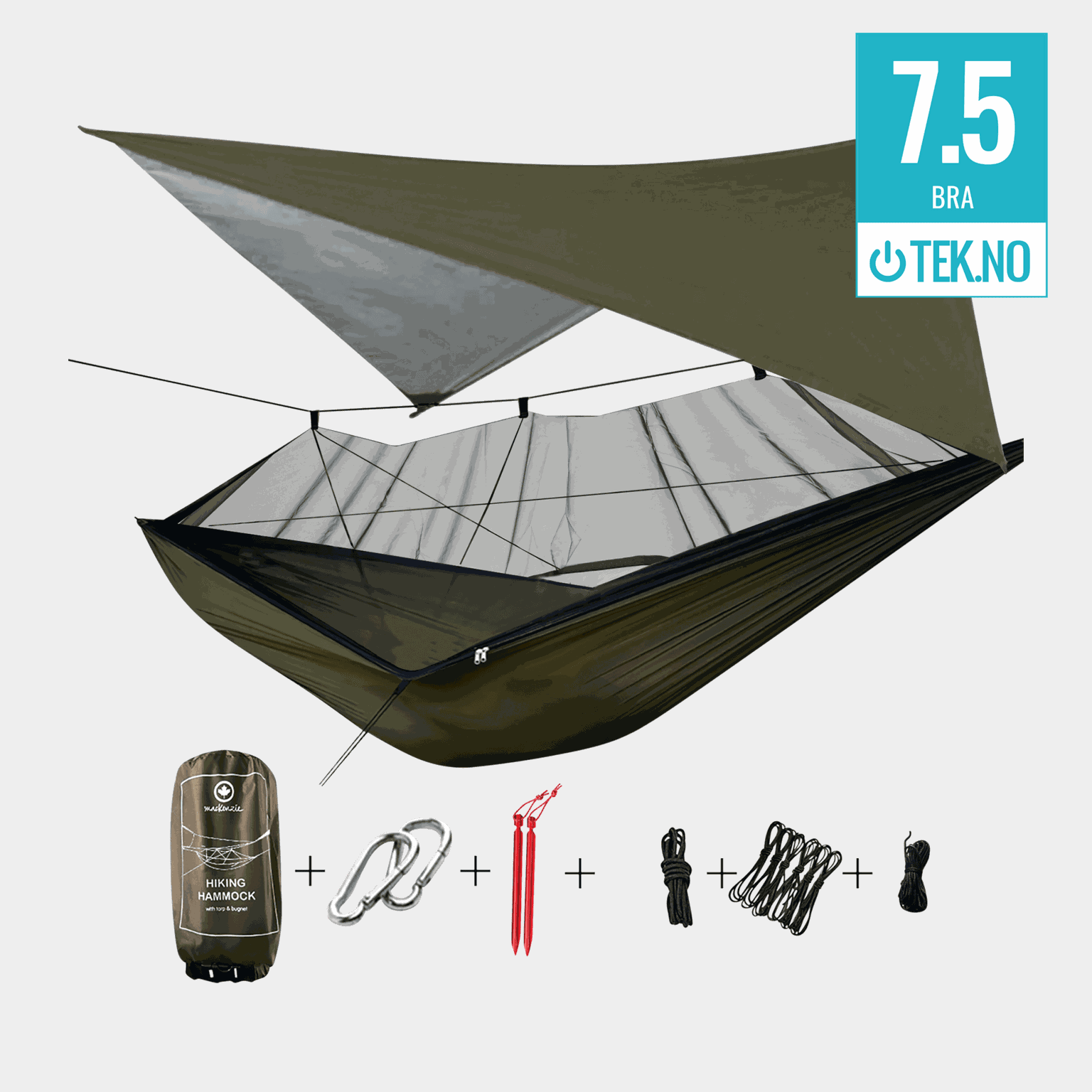 Amaca da trekking z telo 2.0, amaca green