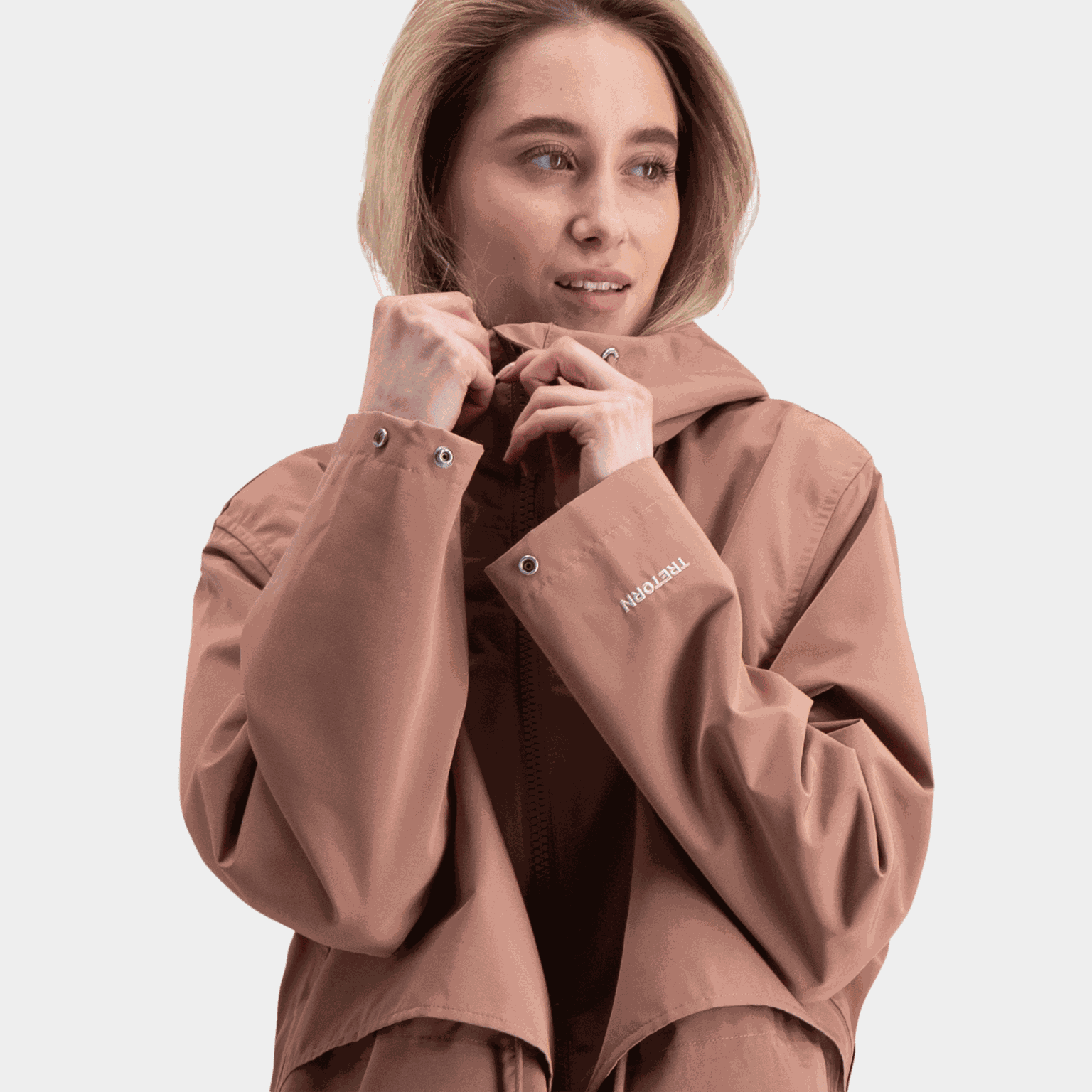  Parka feminina estilo cruiser, parka impermeável