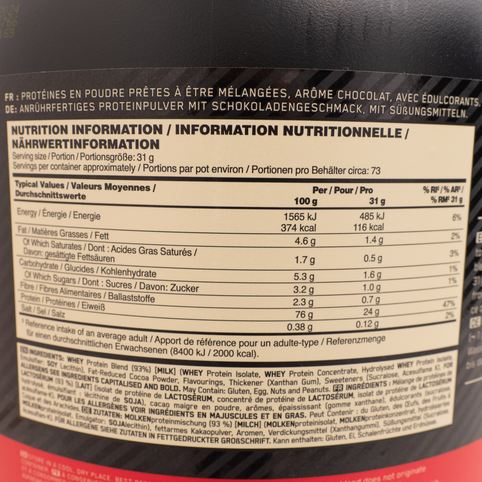  Gold Standard 100% Wei-eiwitpoeder 2270 g