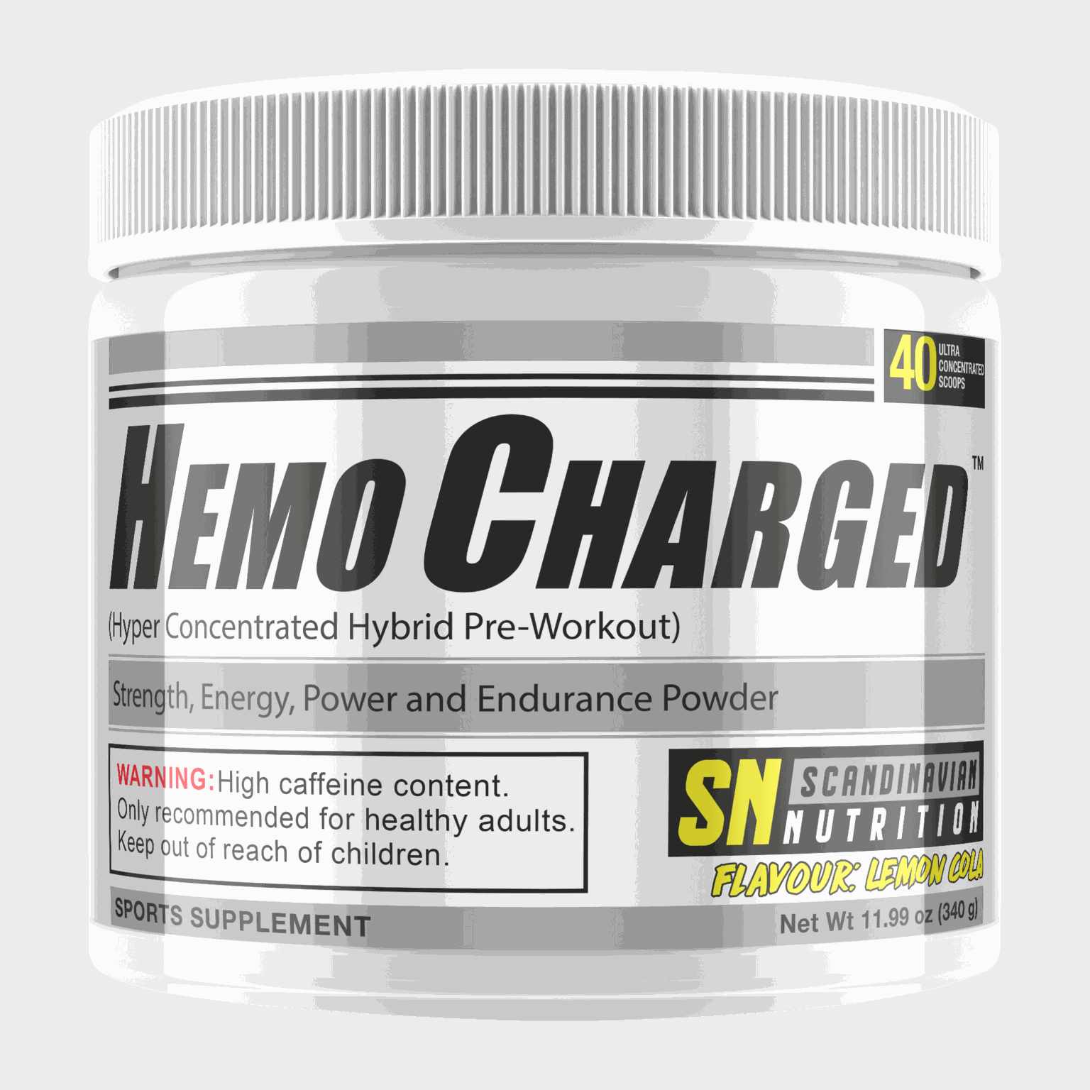 Hemocharged (Limone Cola (340 g), Przedtreningówka w proszku -